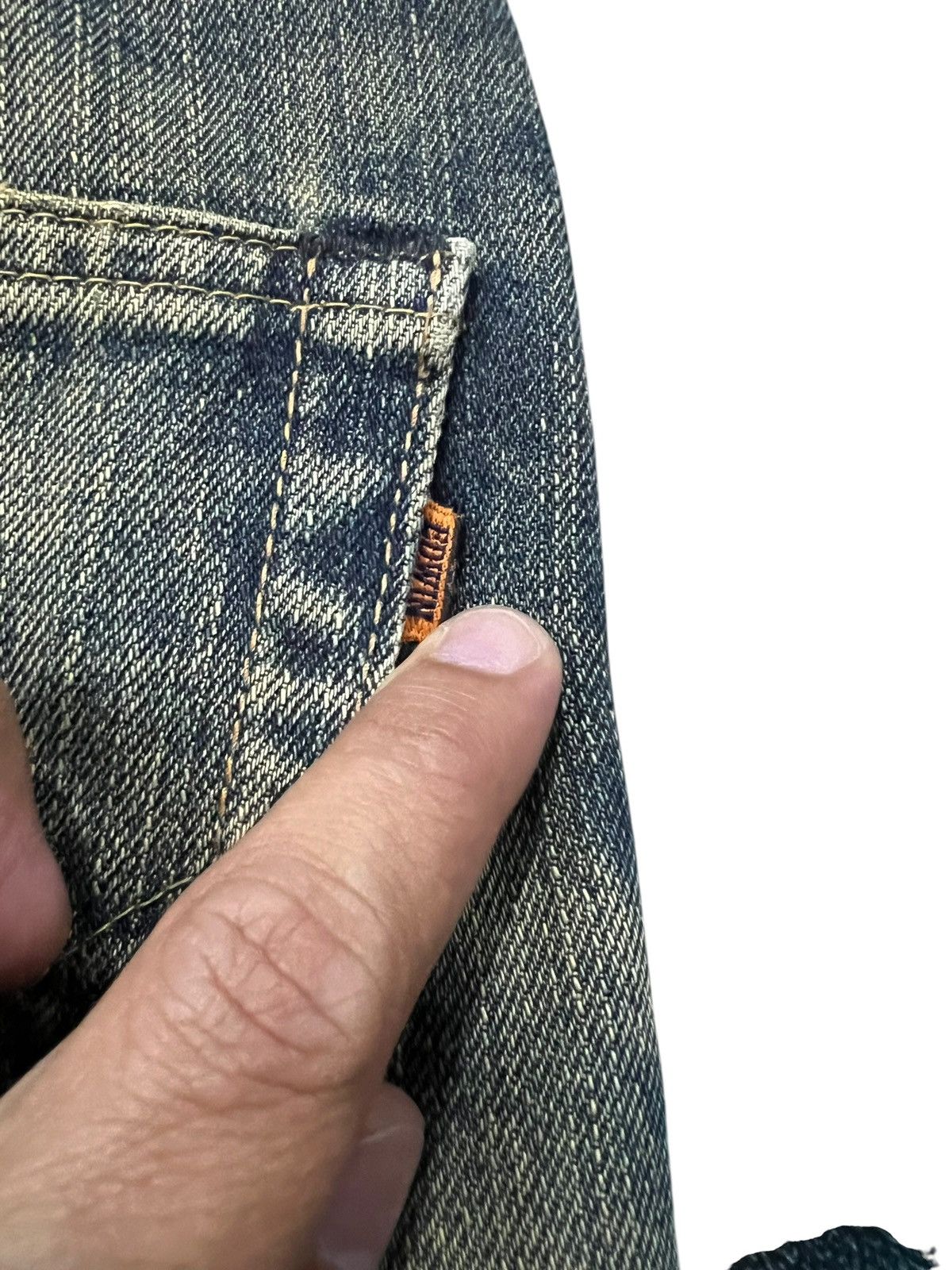Edwin Vintage Edwin 505x Selvedge Distressed Rusty If six was nine Size US 28 / EU 44 - 19 Thumbnail