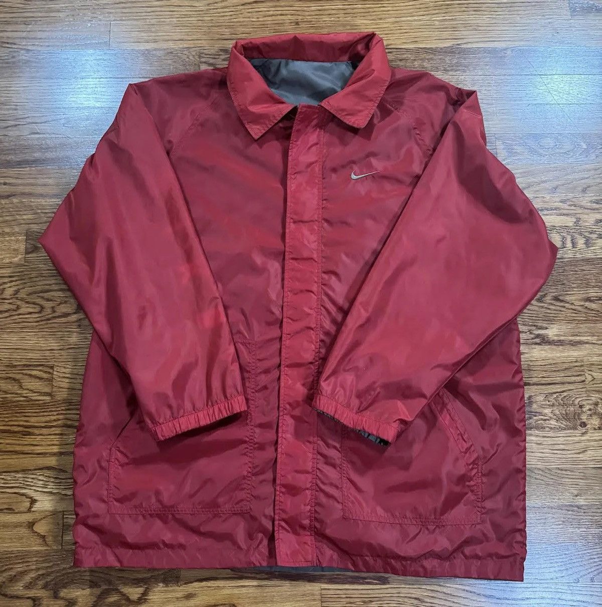 Nike Vintage Nike Reversible Red / Grey Jacket (Size XL) Size US XL / EU 56 / 4 - 4 Thumbnail