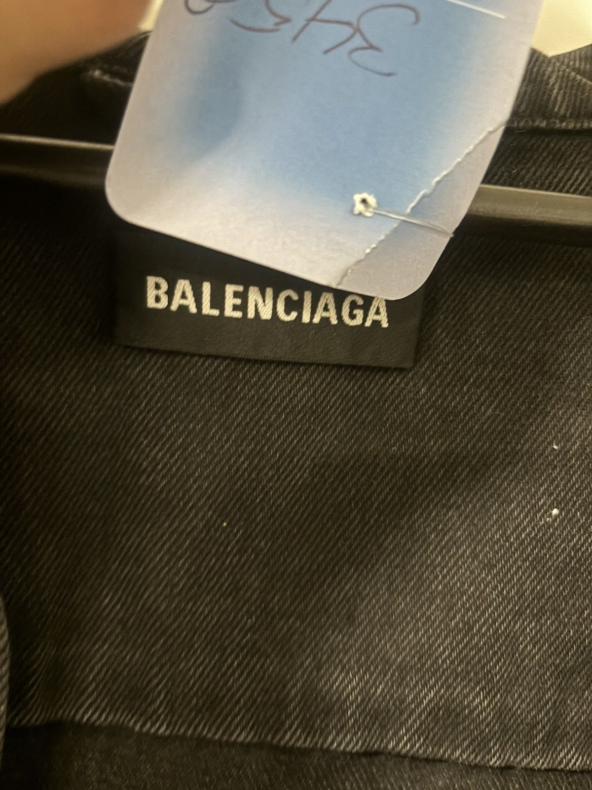 Balenciaga Back logo denim jacket 🍋 Size US L / EU 52-54 / 3 - 2 Thumbnail