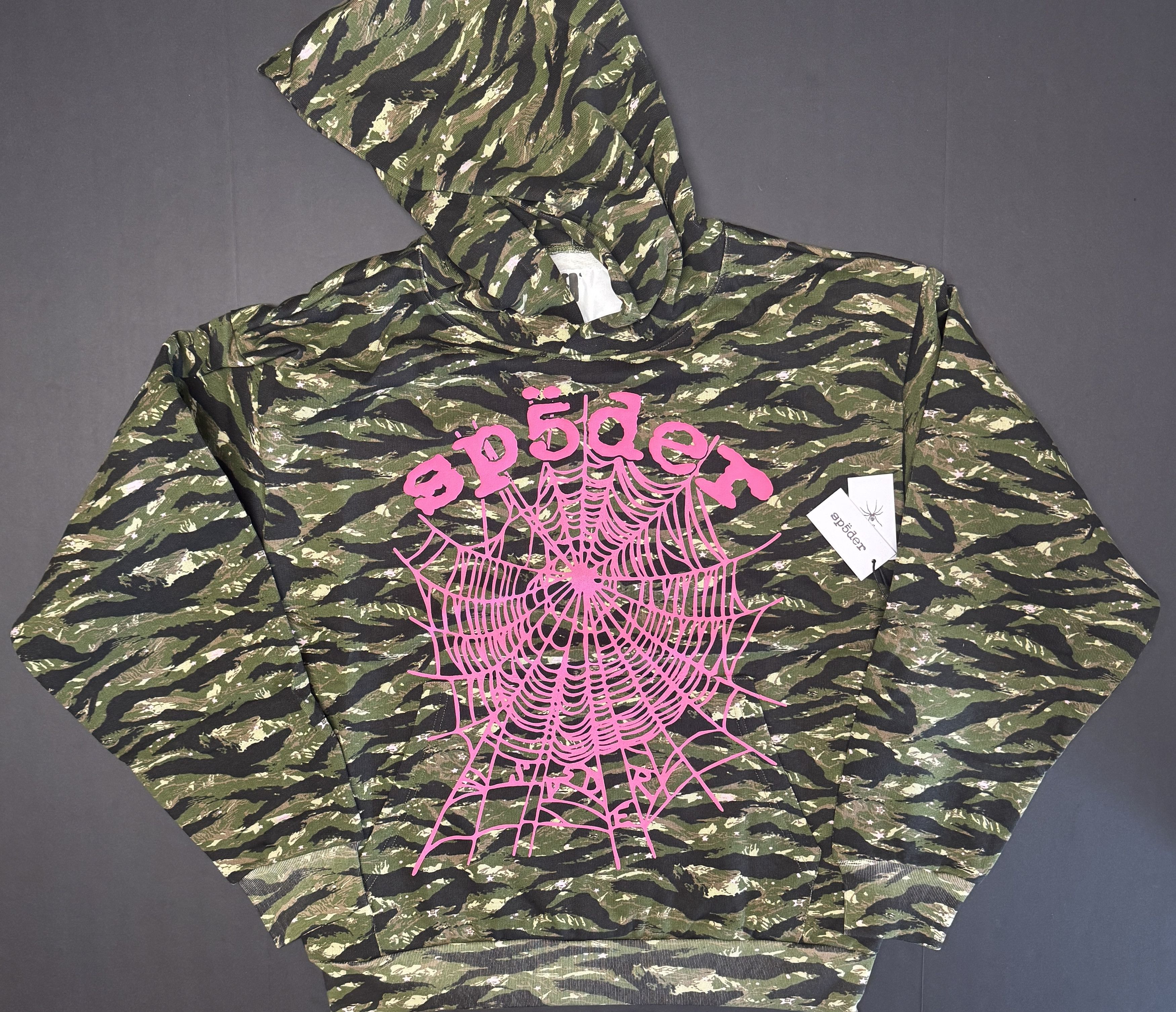 Sp5der Sp5der OG Web V2 Tiger Camo Hoodie Size US L / EU 52-54 / 3 - 1 Thumbnail