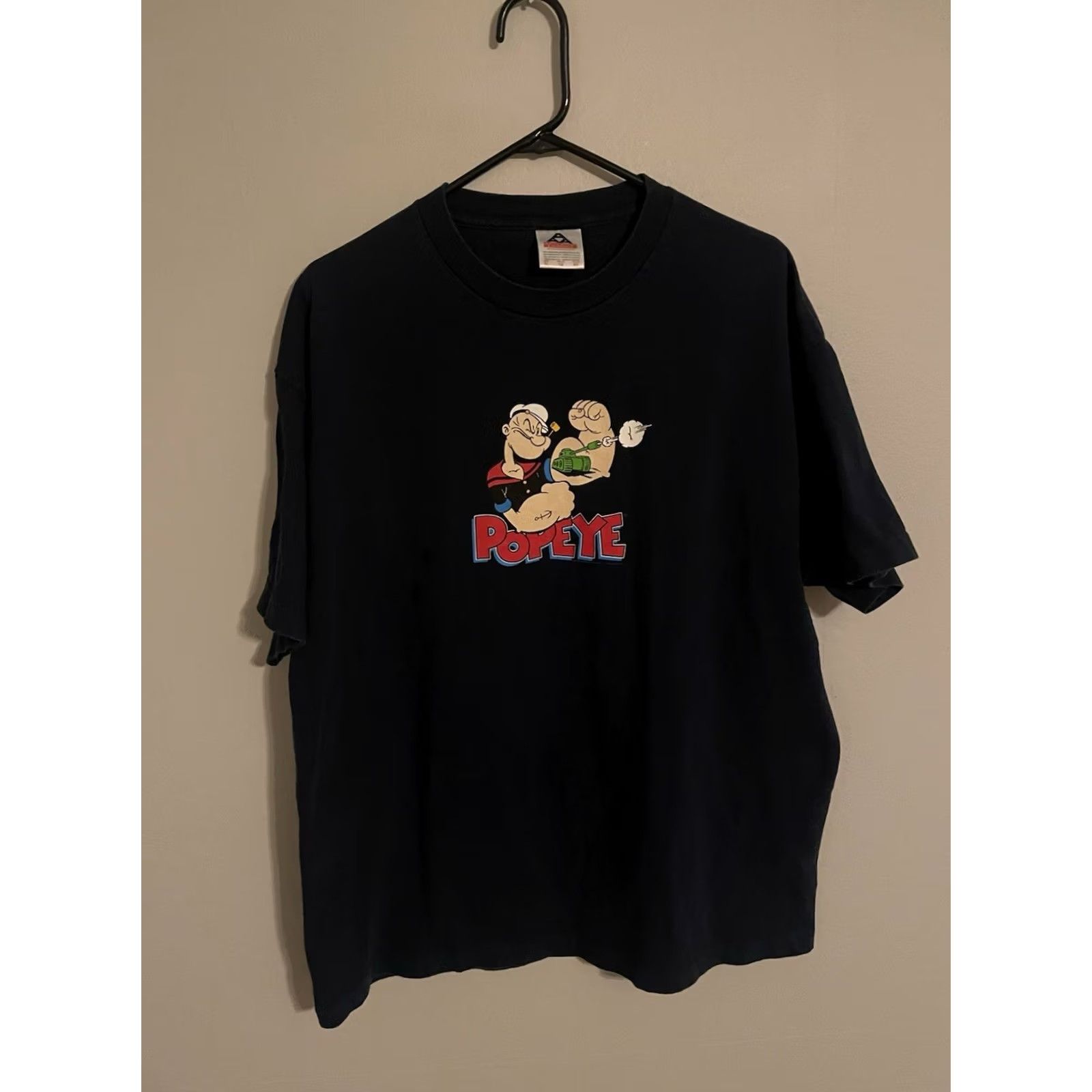 Vintage VINTAGE Popeye The Sailor Cartoon Navy Blue T-Shirt Adult XLarge Size US XL / EU 56 / 4 - 2 Thumbnail