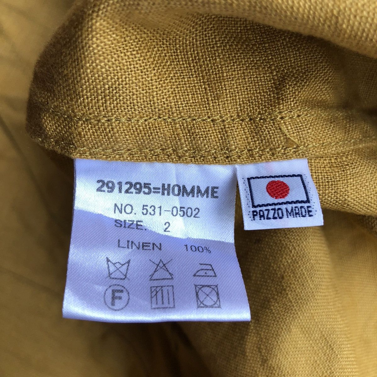 291295=Homme Vintage 291295 Homme Linen Jacket Size US M / EU 48-50 / 2 - 14 Thumbnail