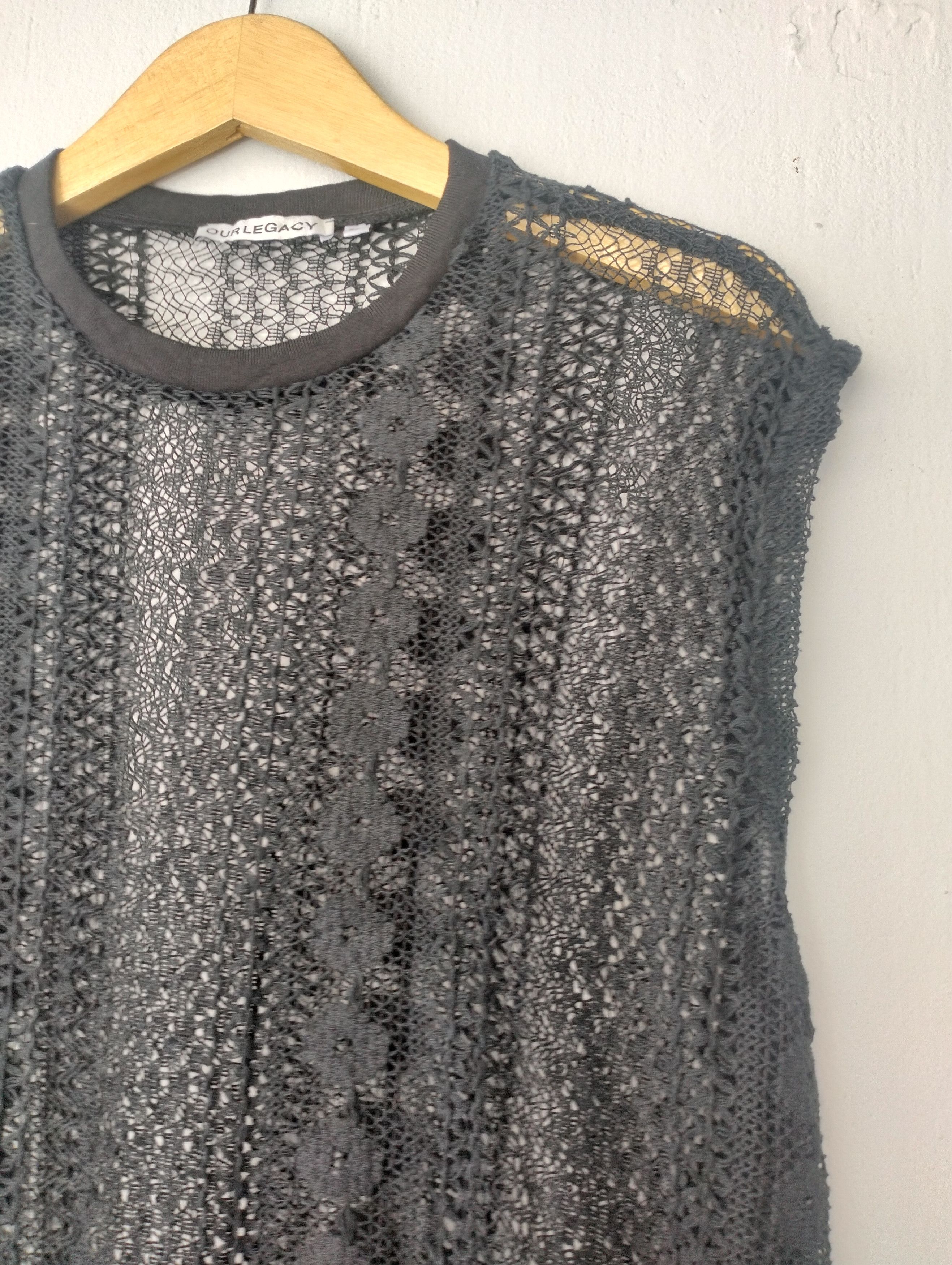 Our Legacy OUR LEGACY BOX SLEEVELESS BLACK CROCHET | Grailed