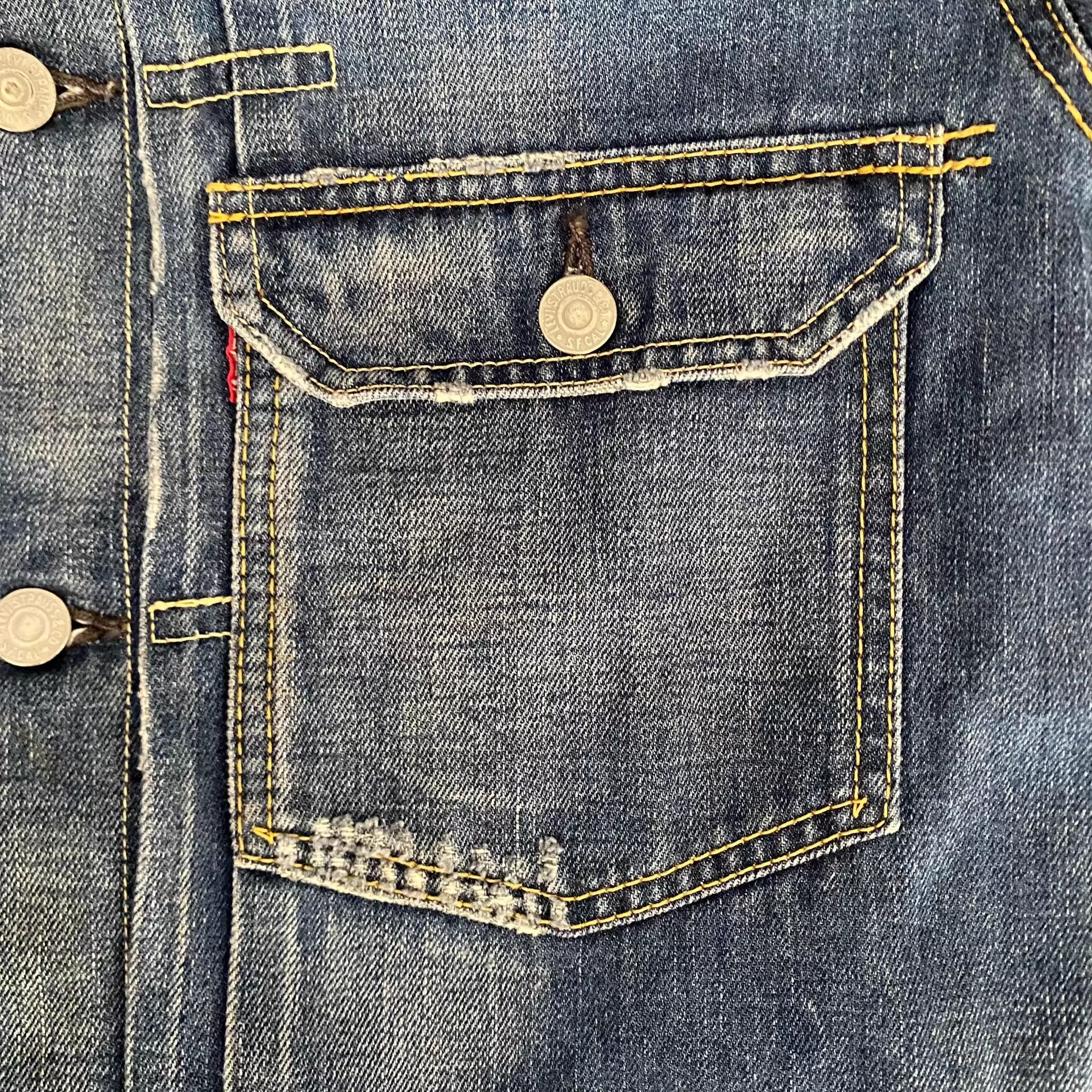 Levi's Levi's Lvc506 Type1 J22 2006 Washed Denim Jacket 40 Size US S / EU 44-46 / 1 - 4 Thumbnail