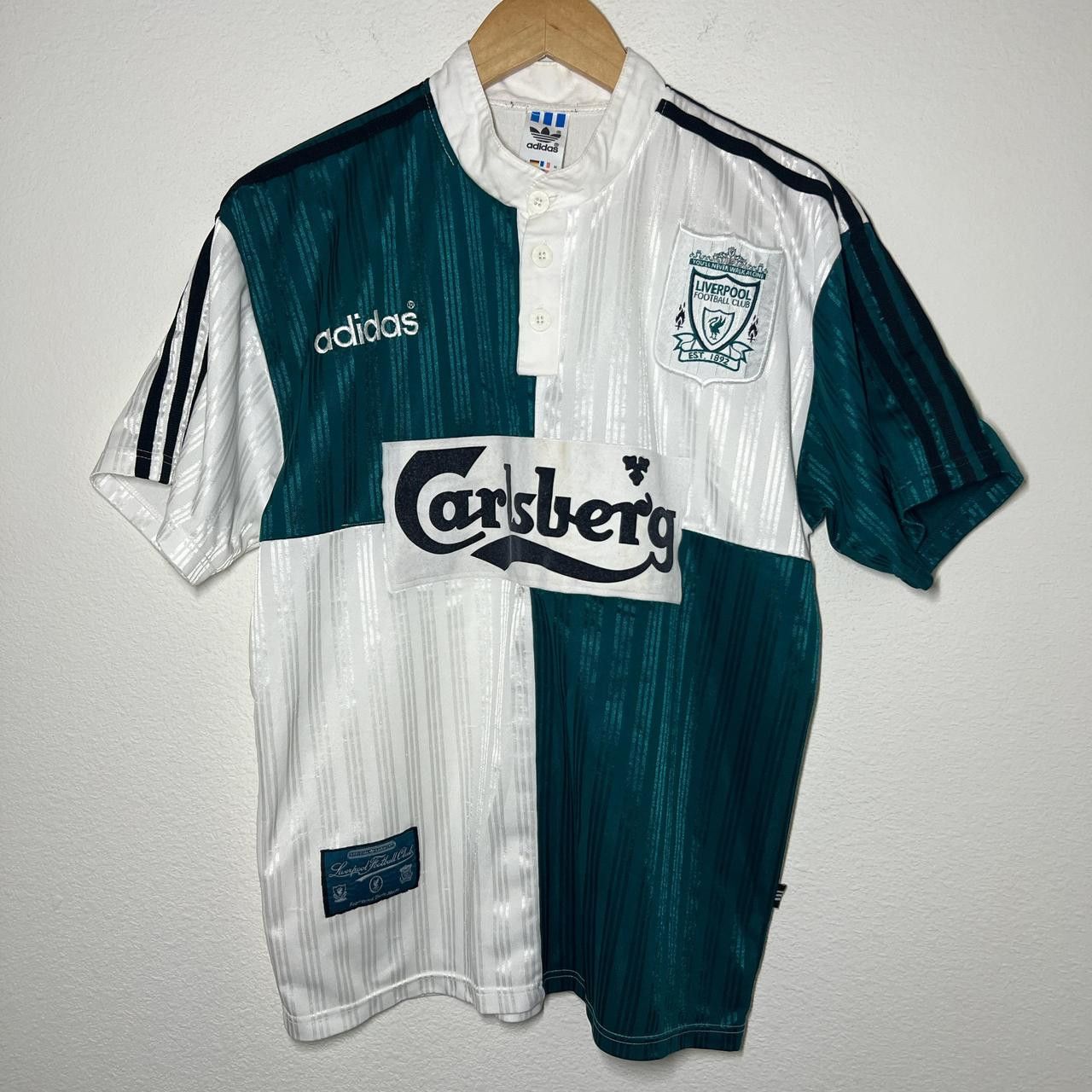 Adidas Liverpool 1995-1996 Away Jersey | Vintage Soccer Size US M / EU 48-50 / 2 - 1 Thumbnail