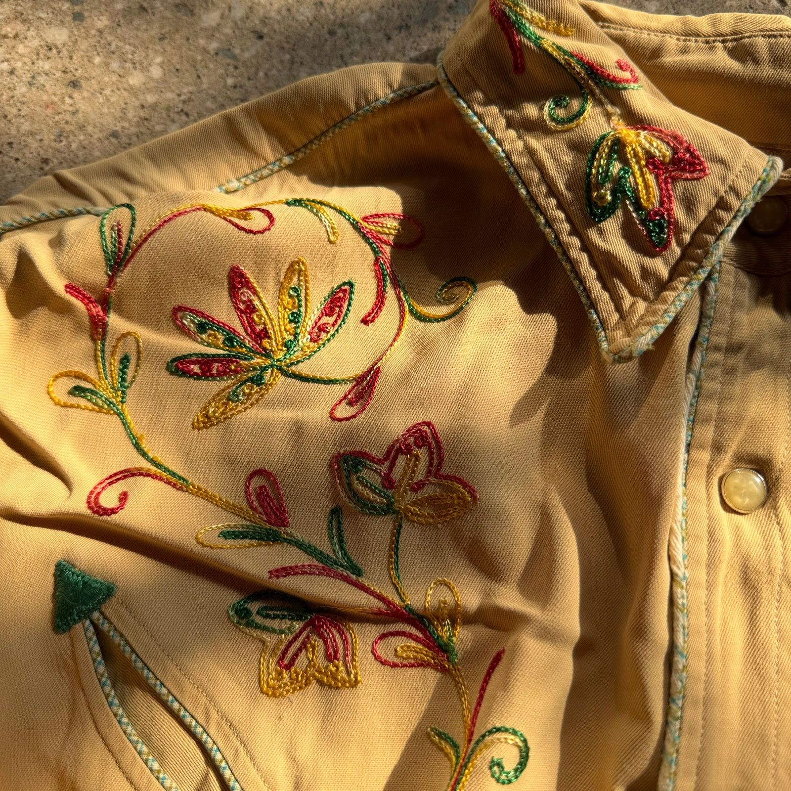 Vintage Vintage 40s California Ranchwear Gabardine Embroidered Size US XL / EU 56 / 4 - 17 Thumbnail