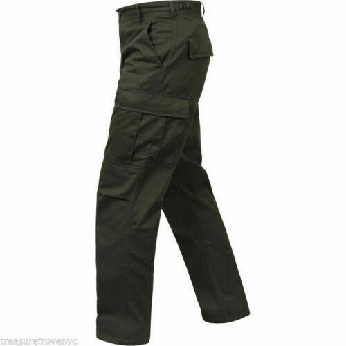 Designer Military Olive Drab Cargo Battle Dress Uniform Pants Medium Size ONE SIZE - 3 Thumbnail