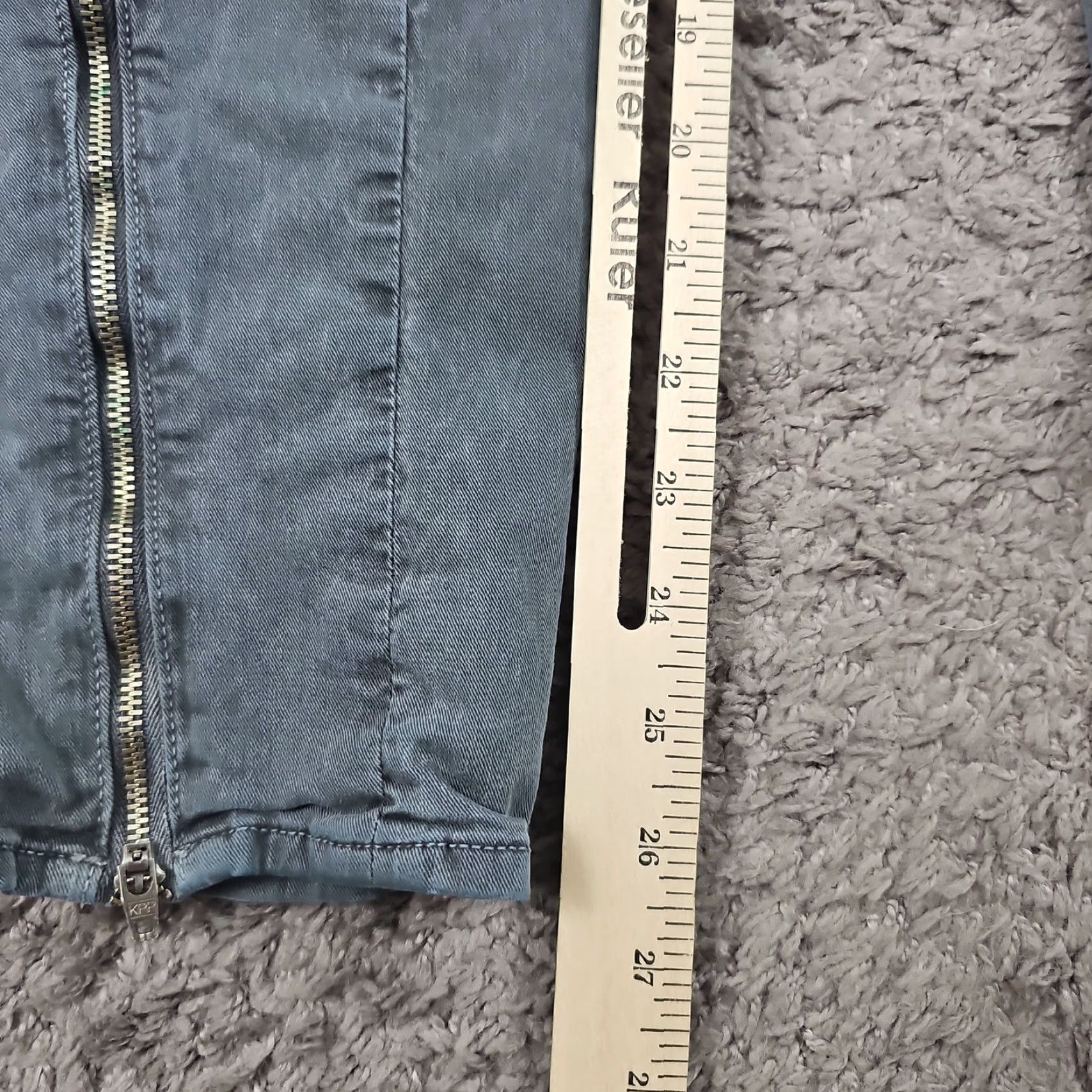 J Brand J Brand Jeans Womens 29 Gray Skinny Cargo Low Rise Stretch Zip Ankle 27x27 Men/ Womens Size 29" - 5 Thumbnail