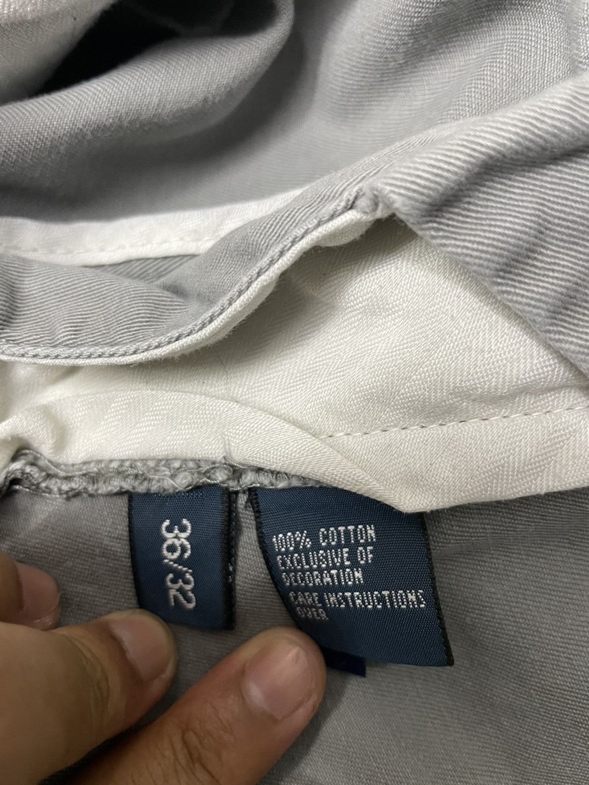 Polo Ralph Lauren Vintage Polo Ralph Lauren Chino Pants Trousers Grey Size 36 Size US 36 / EU 52 - 7 Thumbnail