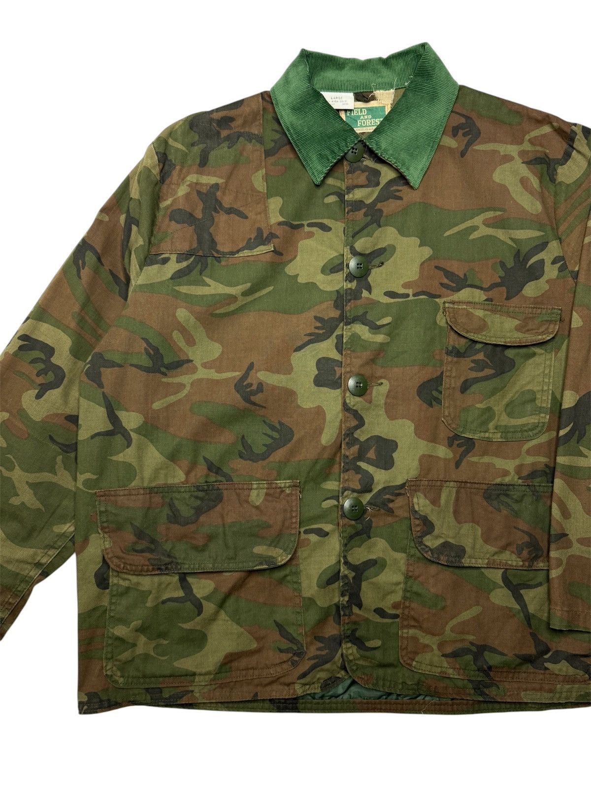 Vintage Vintage 1970’s Field and Forest Camo Chore Hunting Jacket Size US L / EU 52-54 / 3 - 7 Thumbnail
