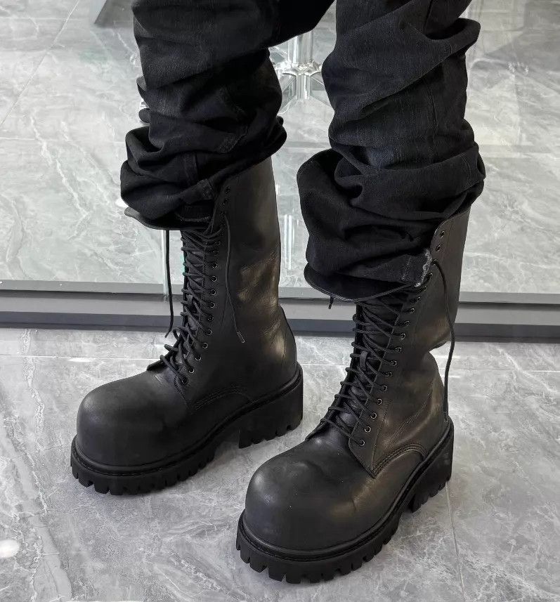 Balenciaga Balenciaga Stomper Black High-Top Boots 42 95 New Size US 9 / EU 42 - 8 Thumbnail
