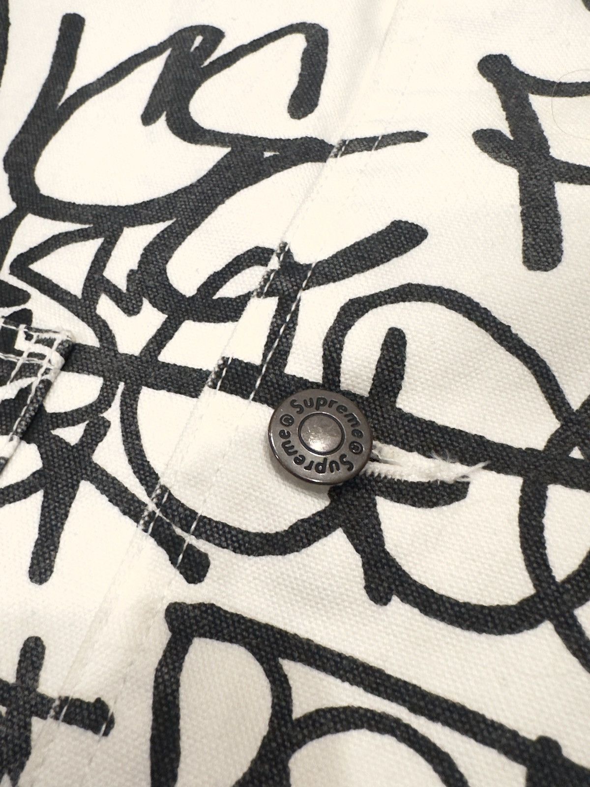 Comme des Garcons SHIRT × Supreme Supreme x Comme des Garcons Shirt Printed Canvas Chore Coat Size US L / EU 52-54 / 3 - 6 Thumbnail