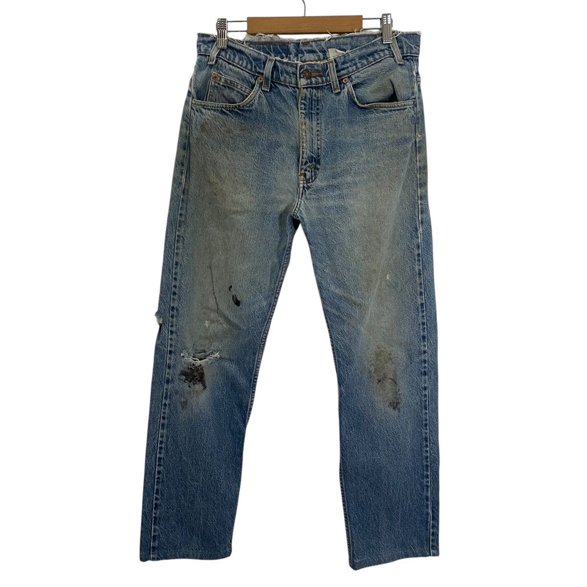 Levi's Vintage Levis 505 Distressed Denim Jeans Size US 31 - 1 Thumbnail