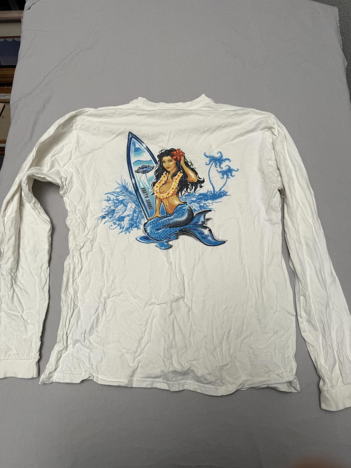 Other Y2K Crazy Shirts Pin Up Surfer Girl North Shore LS Tee - L Size US L / EU 52-54 / 3 - 1 Thumbnail