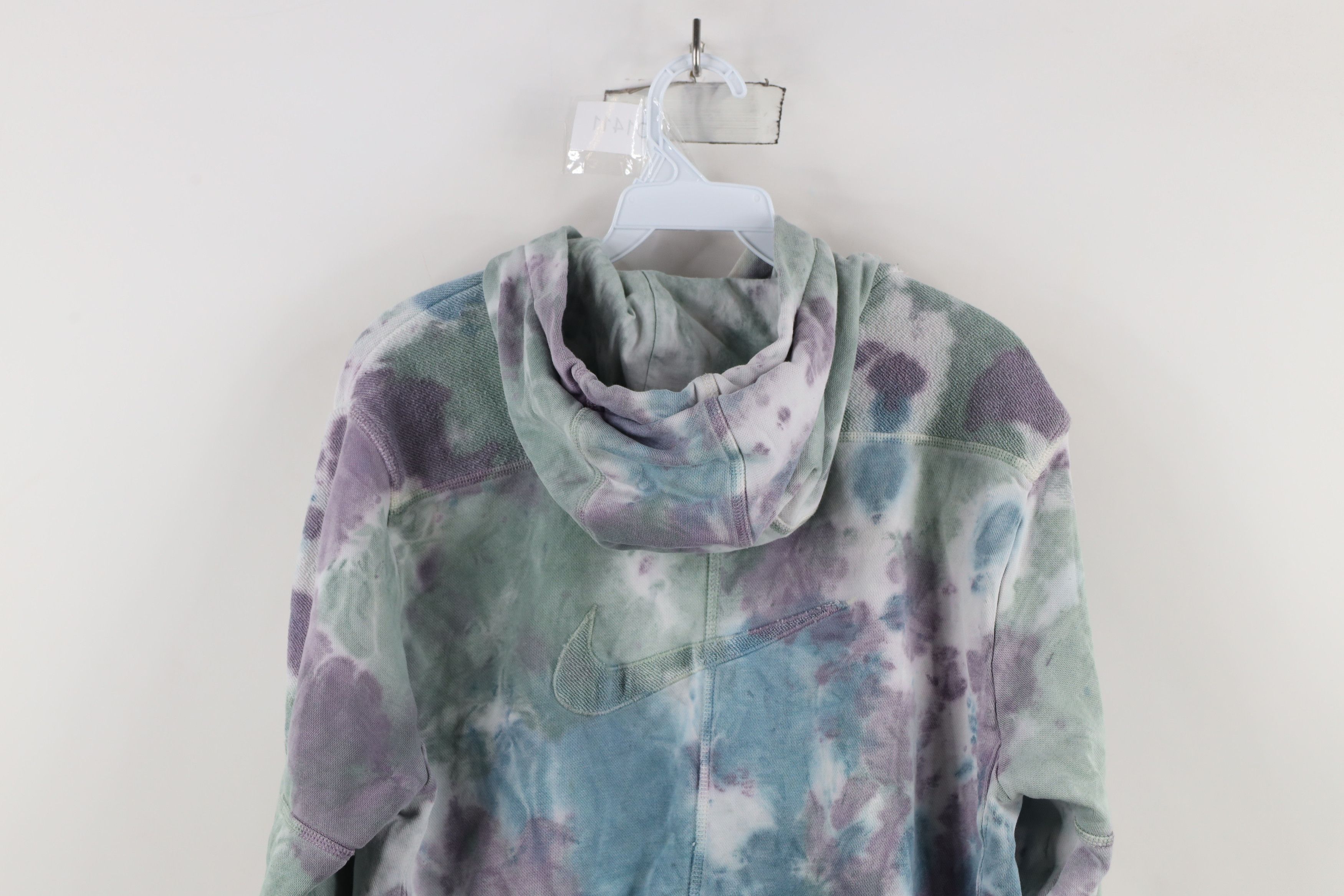Nike × Vintage Nike Sportswear Club Terry Acid Wash Hoodie Sweatshirt Size US S / EU 44-46 / 1 - 15 Thumbnail