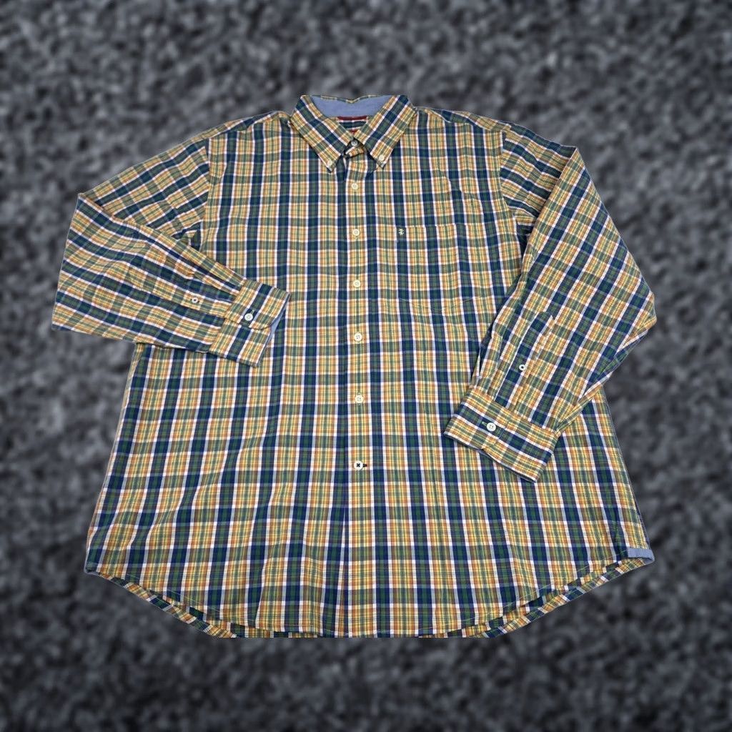 Izod NWT IZOD Mens Long Sleeve Button Up Plaid Shirt L Multicolor Casual, Travel, Business Fabric Cotton Woven Pocket Button-Down Collared Size US L / EU 52-54 / 3 - 1 Thumbnail
