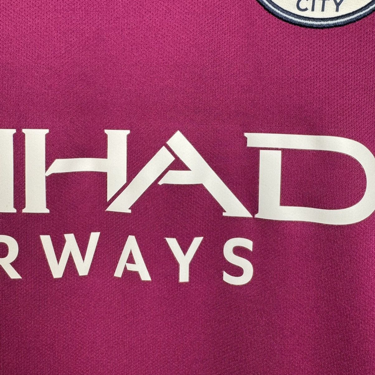Nike MANCHESTER CITY 2017 2018 AWAY FOOTBALL SHIRT SOCCER JERSEY Size US XL / EU 56 / 4 - 6 Thumbnail