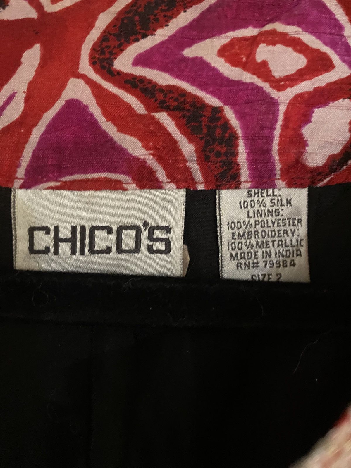 Chicos CHICO’S SILK BLAZER Size XS / US 0-2 / IT 36-38 - 5 Thumbnail