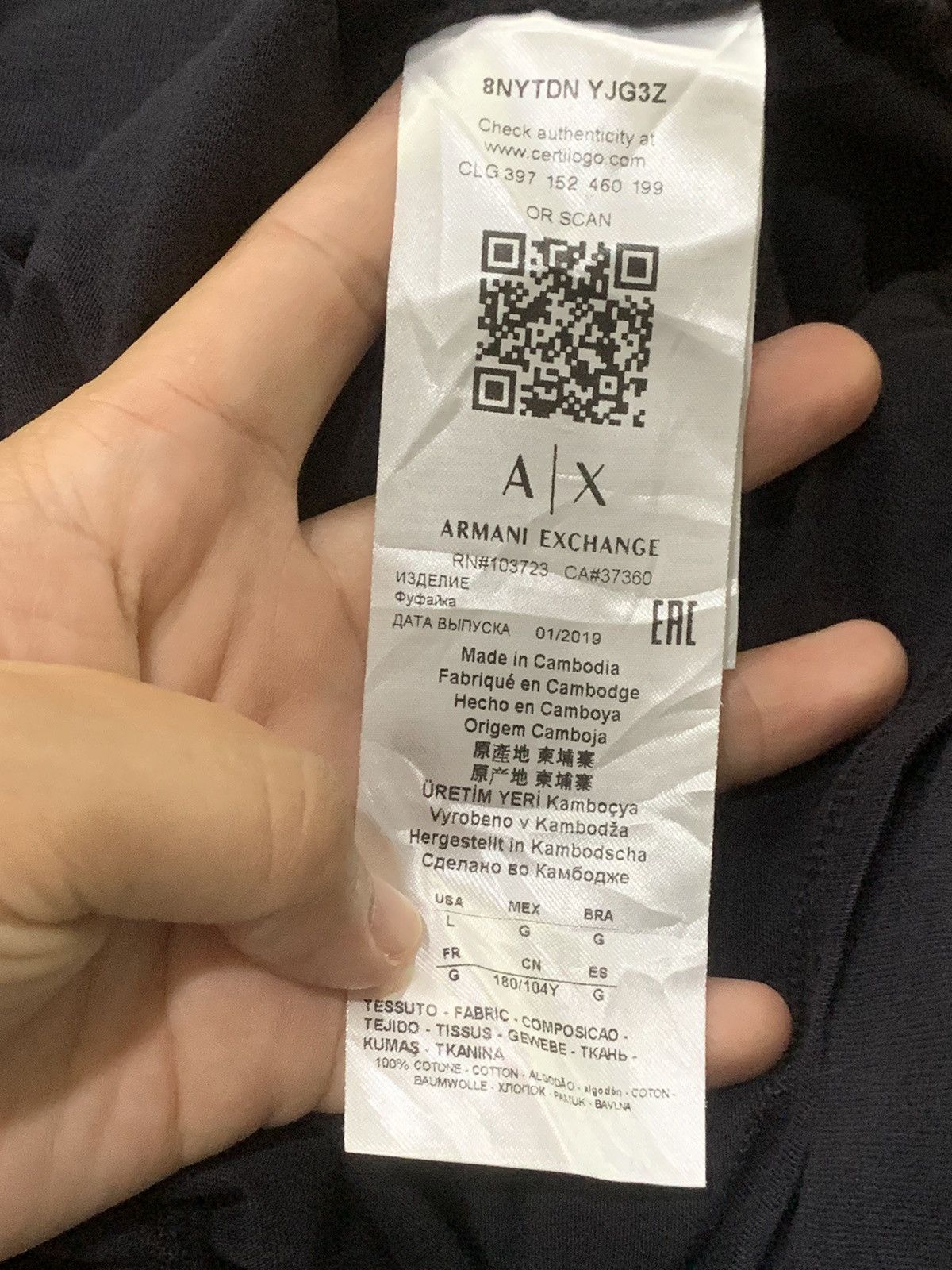 Armani Exchange Armani Exchange Women’s Tee Size L / US 10 / IT 46 - 10 Thumbnail