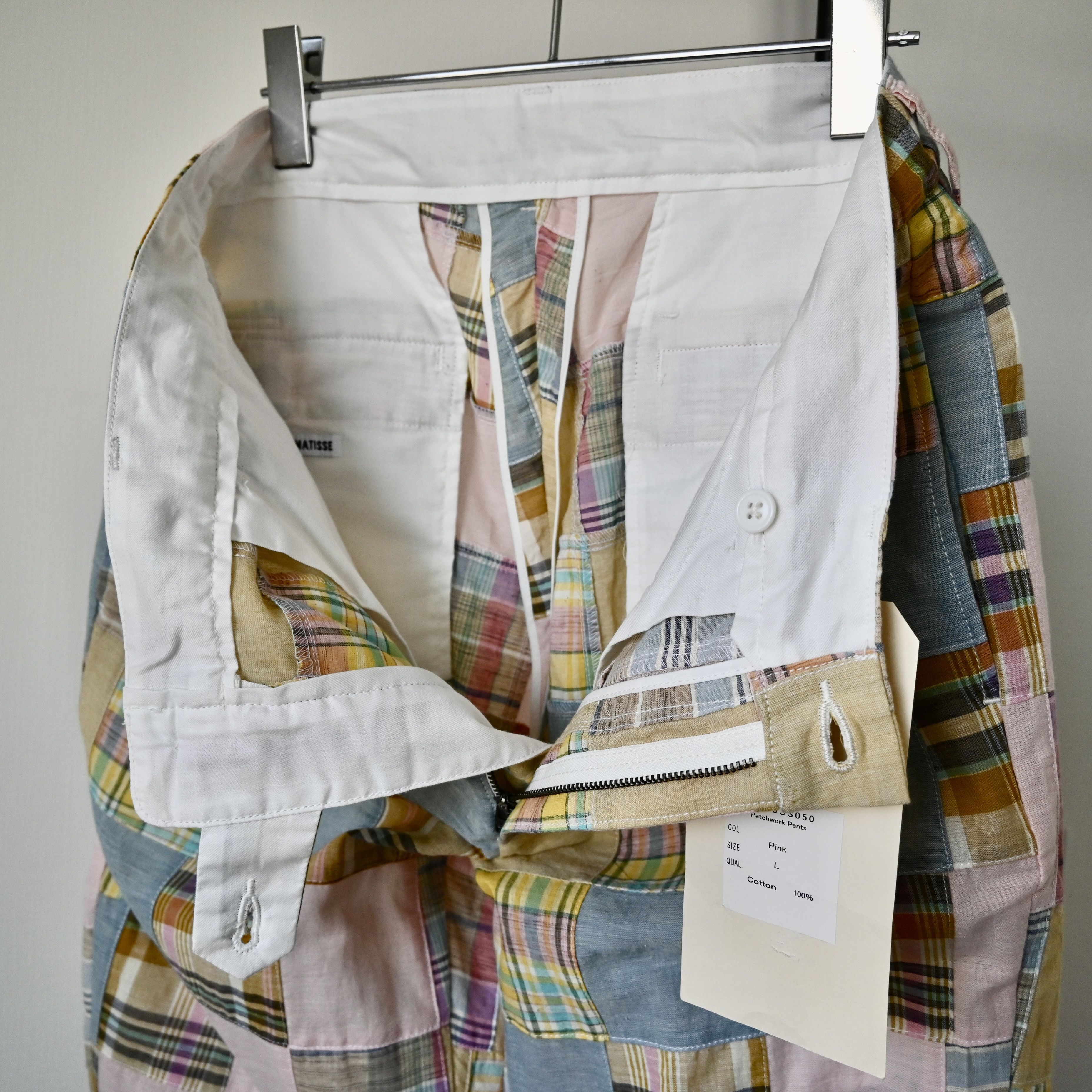 Japanese Brand UNUSED, Jackson Matisse India madras patchwork trousers Size US 33 - 9 Thumbnail
