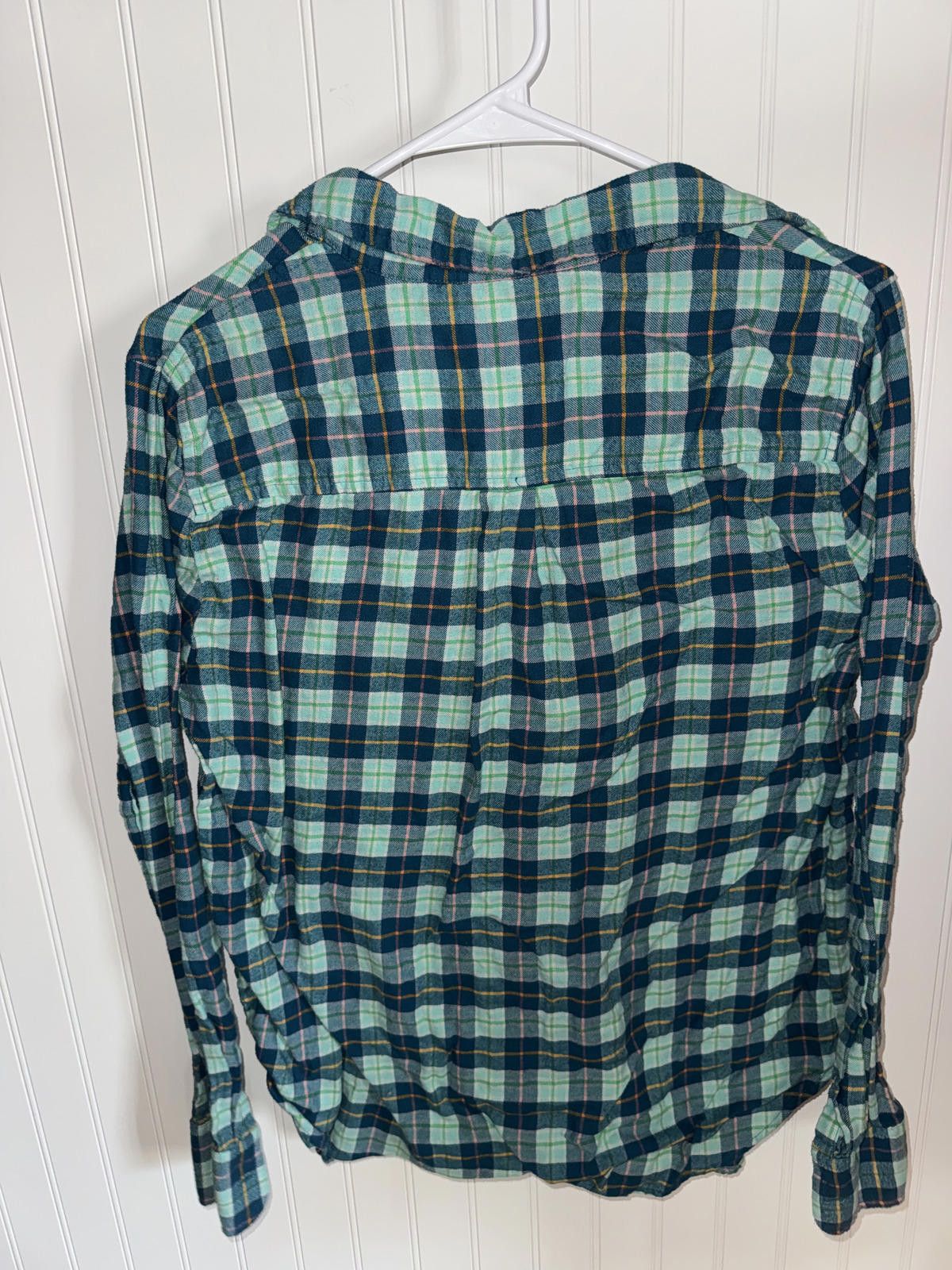 J.Crew J.Crew Medium Green Blue Plaid Button-Up Shirt Size M / US 6-8 / IT 42-44 - 2 Thumbnail
