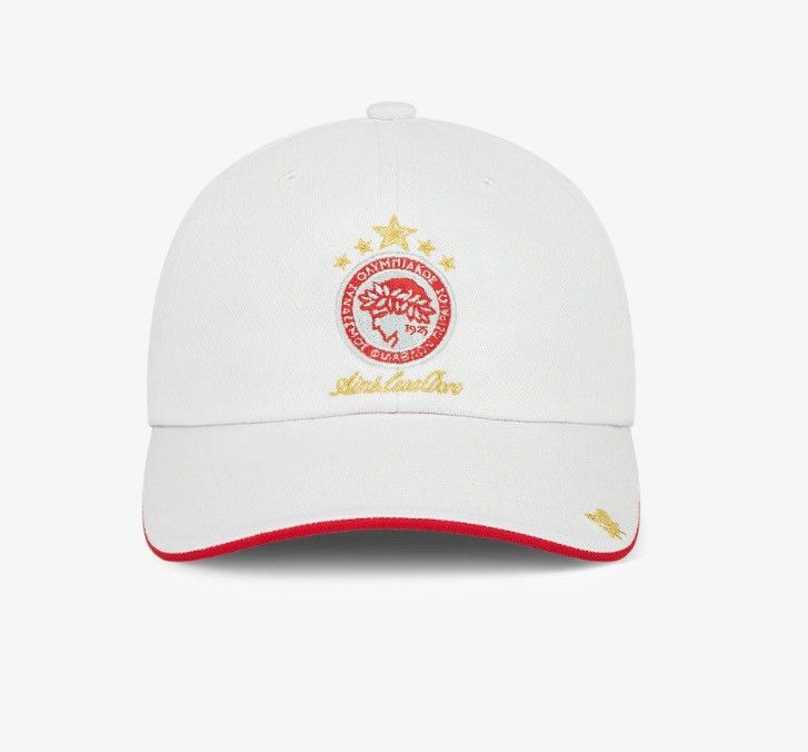Aime Leon Dore Aime Leon Dore ALD / Olympiacos F.C. Logo Hat Bright White Size ONE SIZE - 1 Thumbnail