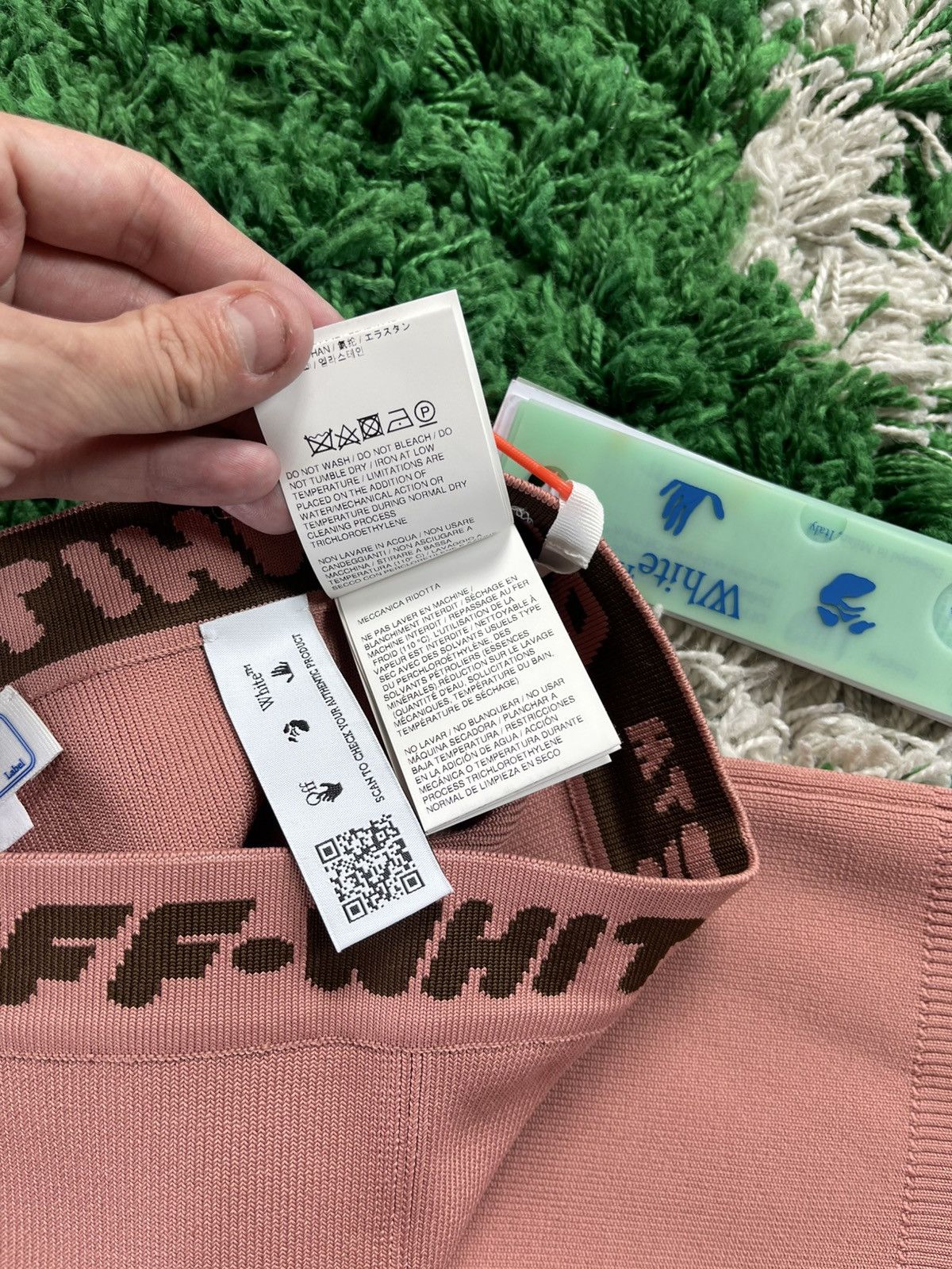 Off-White Off-White Nude Brown/Pink Women's Shorts Size 27" / US 4 / IT 40 - 8 Thumbnail
