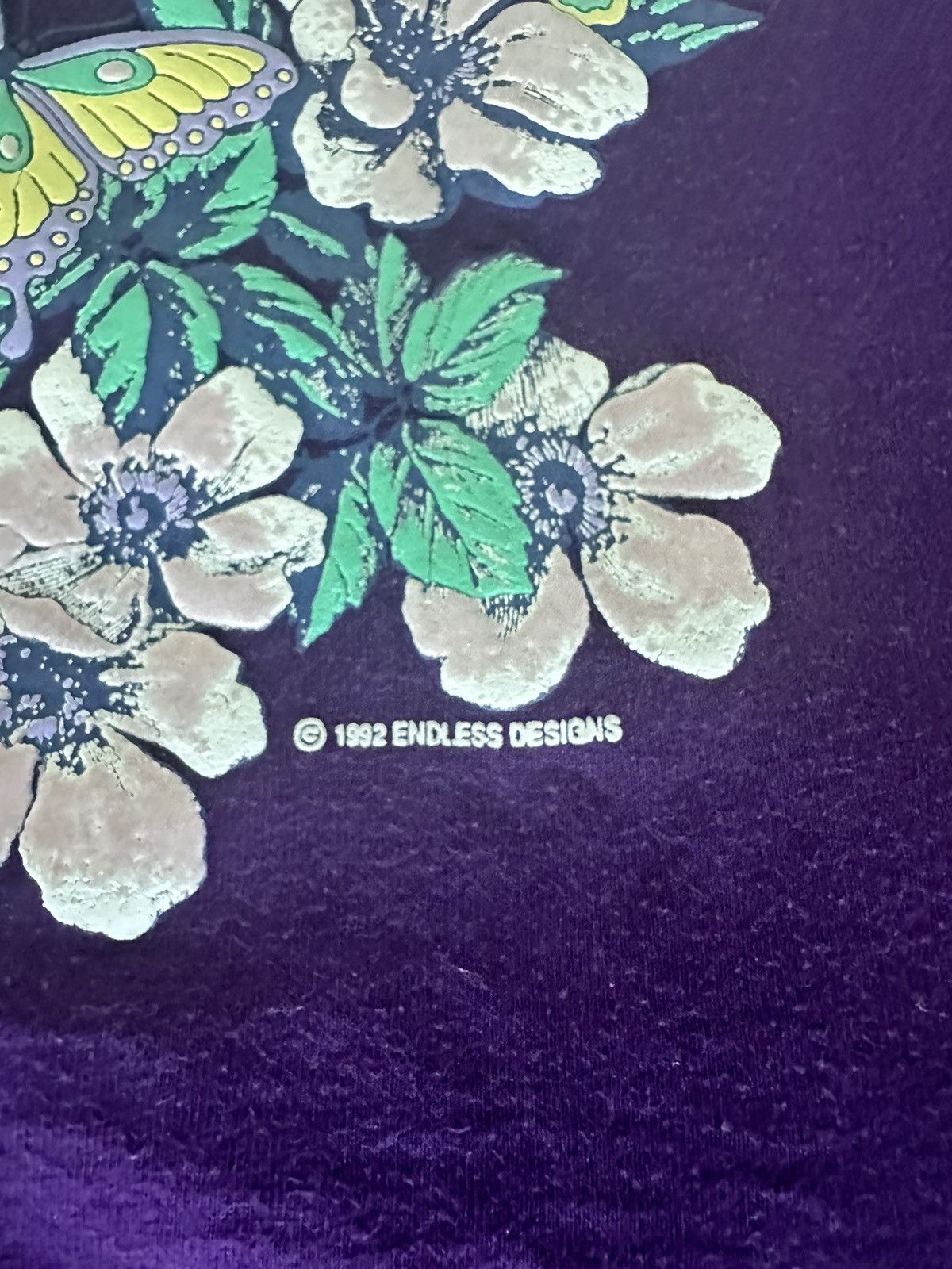 Vintage 1992 Endless Designs birds and flowers tee Size US XL / EU 56 / 4 - 2 Thumbnail