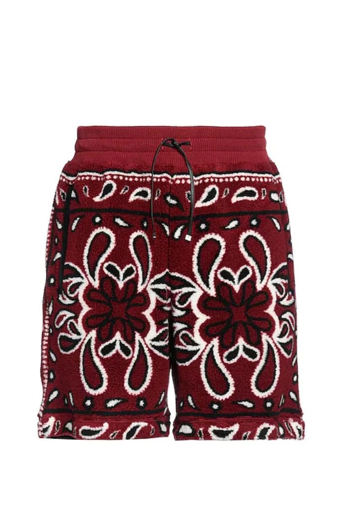 Amiri o1wfsh0625 Bandana Paisley Fleece Shorts in Multicolor Size US 28 / EU 44 - 1 Thumbnail
