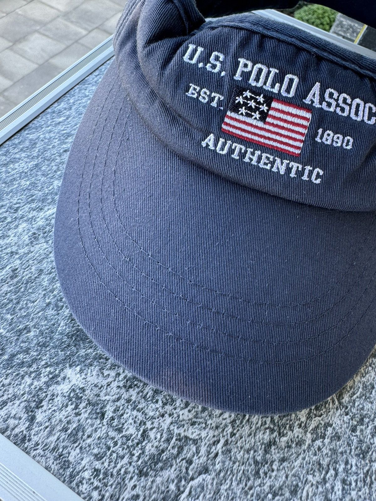 U.S. Polo Assn. × Vintage US Polo Assoc Visor Cap Vintage USA Size ONE SIZE - 9 Thumbnail
