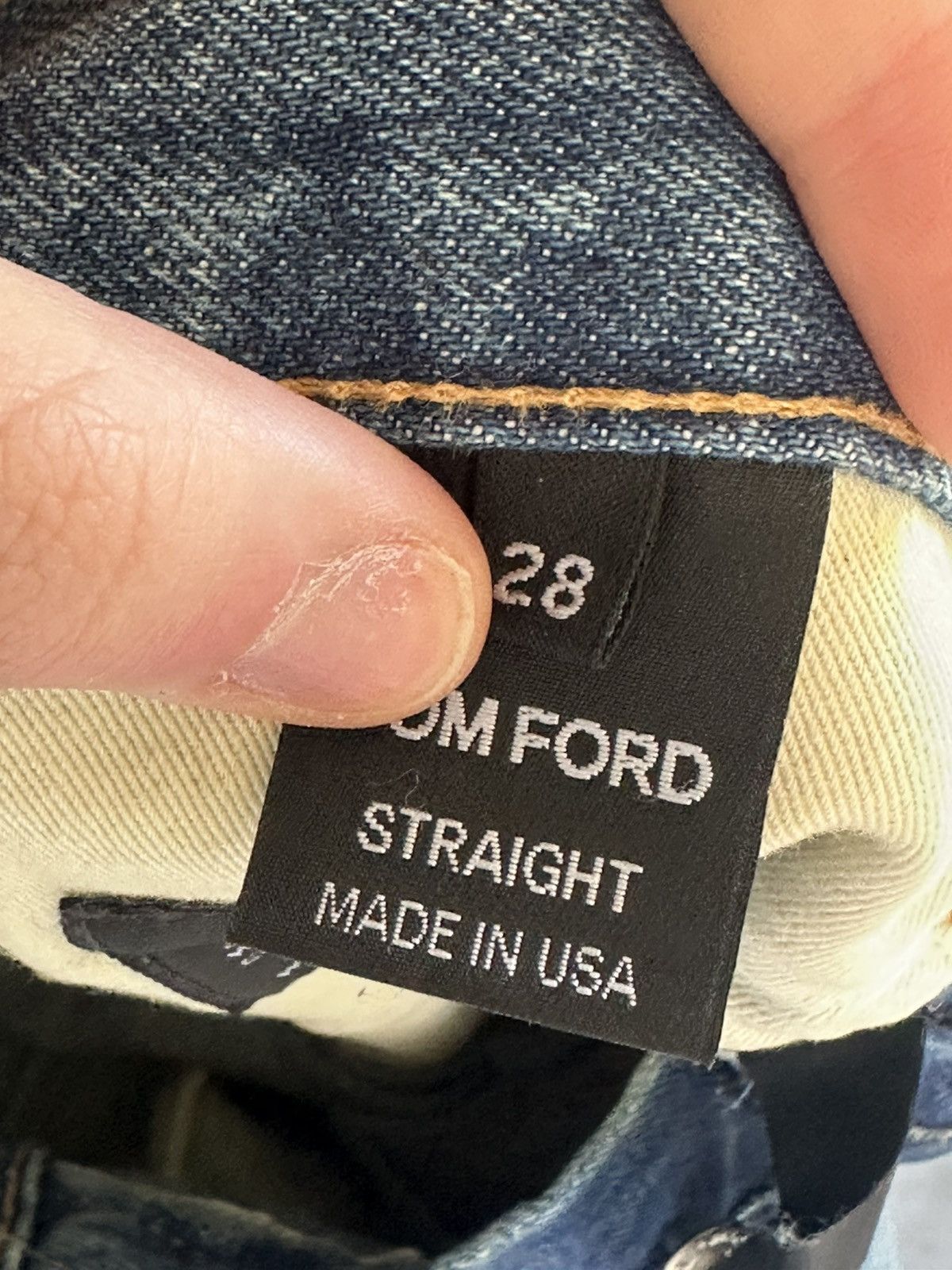 Tom Ford Tom ford jeans selvedge blue washed faded Size US 29 - 5 Thumbnail