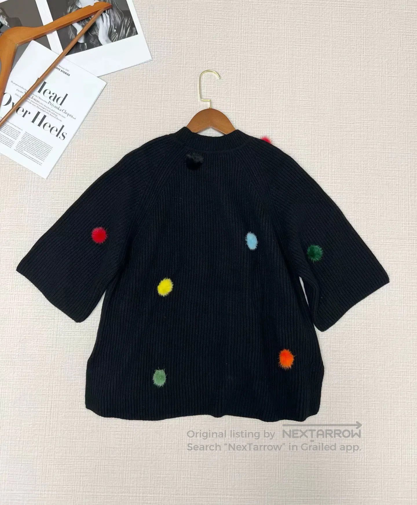 Fendi FENDI Fur Ball Cashmere Knit Sweater. Size US M / EU 48-50 / 2 - 3 Thumbnail