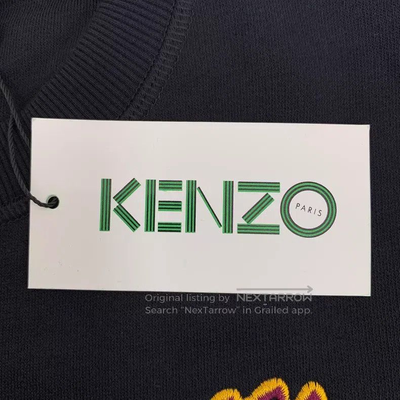Kenzo Kenzo Black tiger head embroidery cotton round neck long s Size M / US 6-8 / IT 42-44 - 6 Thumbnail