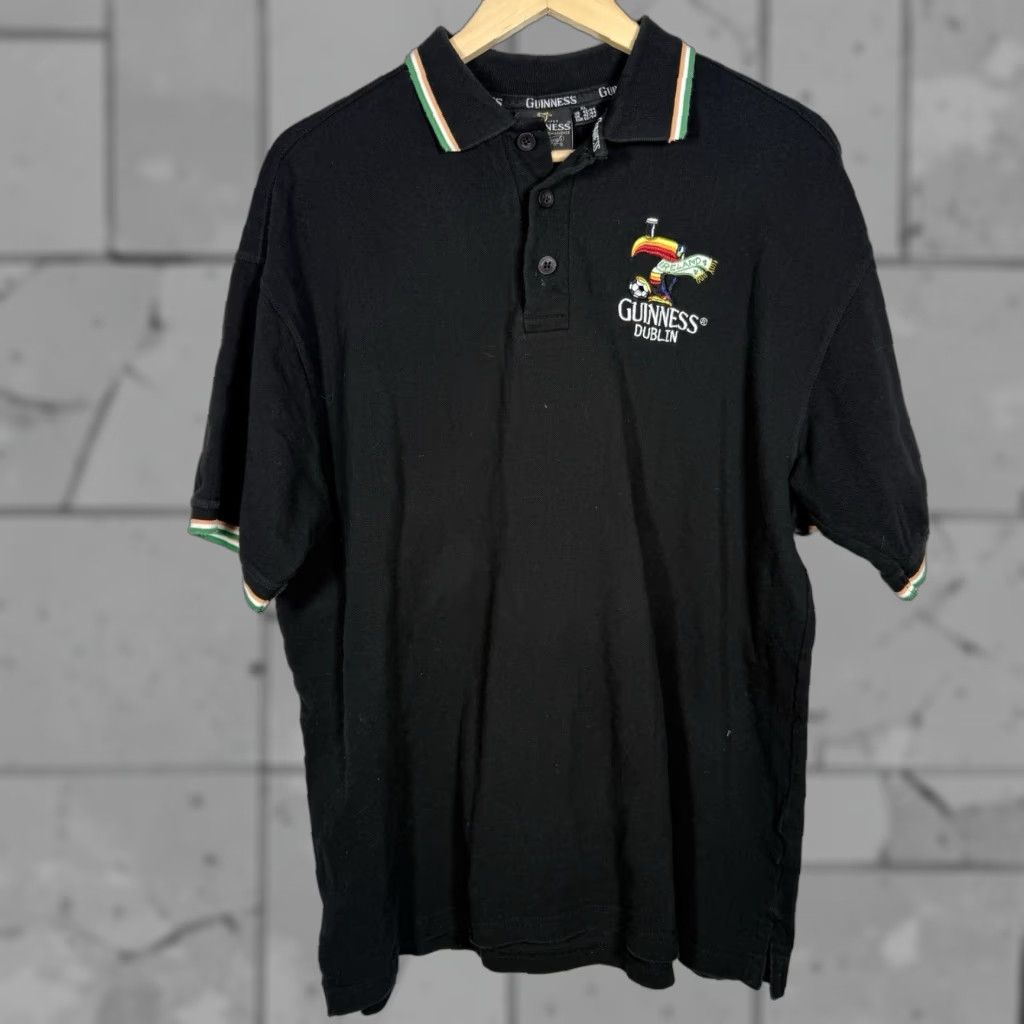 Vintage Guinness Dublin Black Casual Polo Shirt Mens XL Soccer, Polo, Casual, Black, Guinness, XL, Mens Size US XL / EU 56 / 4 - 1 Thumbnail