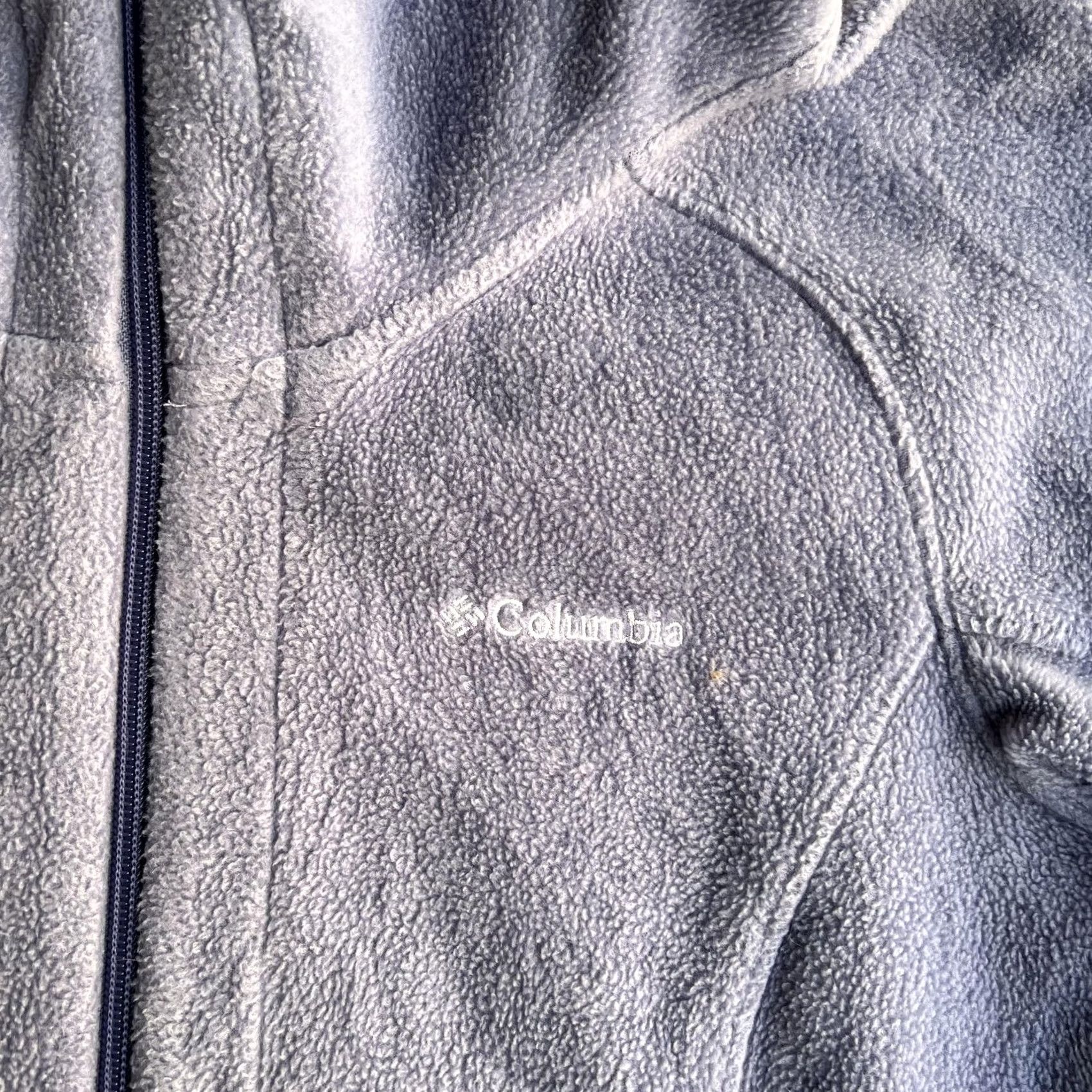 Vintage Columbia Jacket Womens Small Purple Hooded Fleece Full Zip Longline Pockets Size S / US 4 / IT 40 - 2 Thumbnail