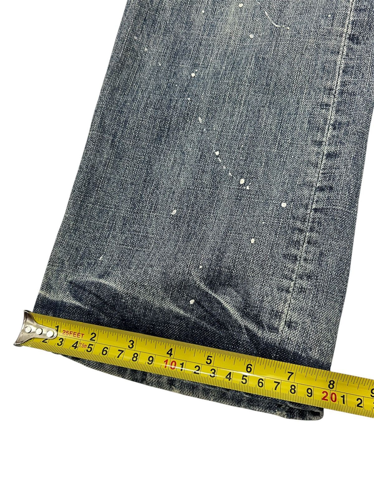 Japanese Brand Vintage Japanese Shuca Distressed Paint Splatter Jeans Size US 33 - 19 Thumbnail