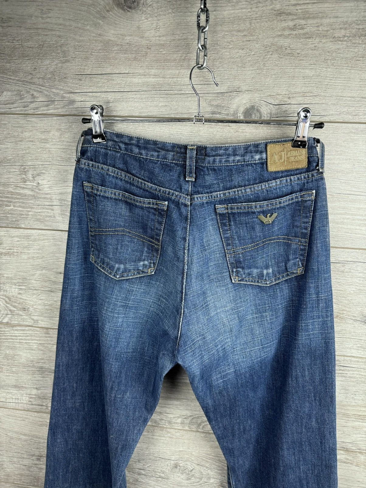 Armani × Vintage Vintage Armani Jeans On A Wide Leg size 29 Size US 29 - 4 Thumbnail