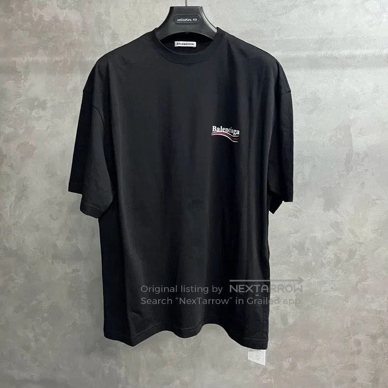 Balenciaga Balenciaga Black Short Sleeve Cotton T-Shirt. Size US M / EU 48-50 / 2 - 1 Thumbnail