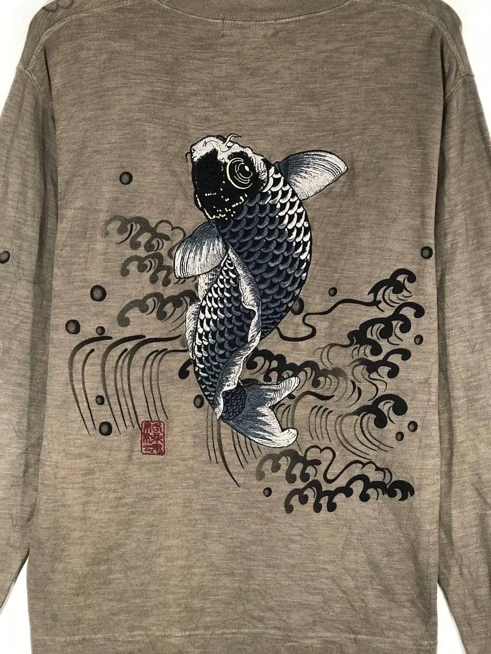 Japanese Brand Karakuri koi fish sukajan Size US L / EU 52-54 / 3 - 6 Thumbnail