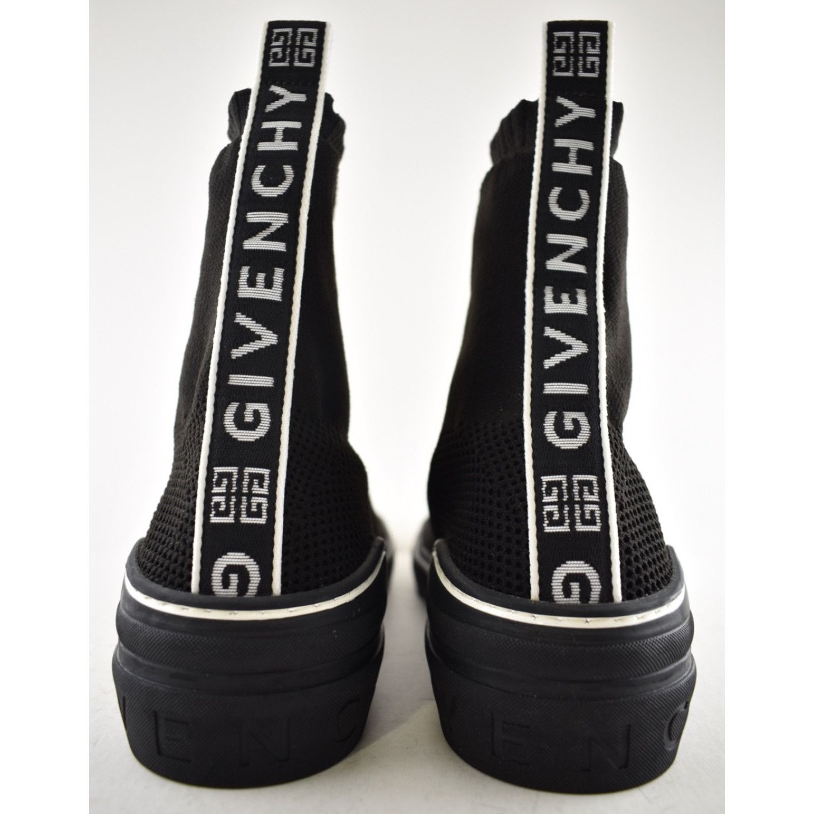 Givenchy Givenchy George V Sock Black White High Top Knit Sneaker 43 Size US 10 / EU 43 - 12 Thumbnail