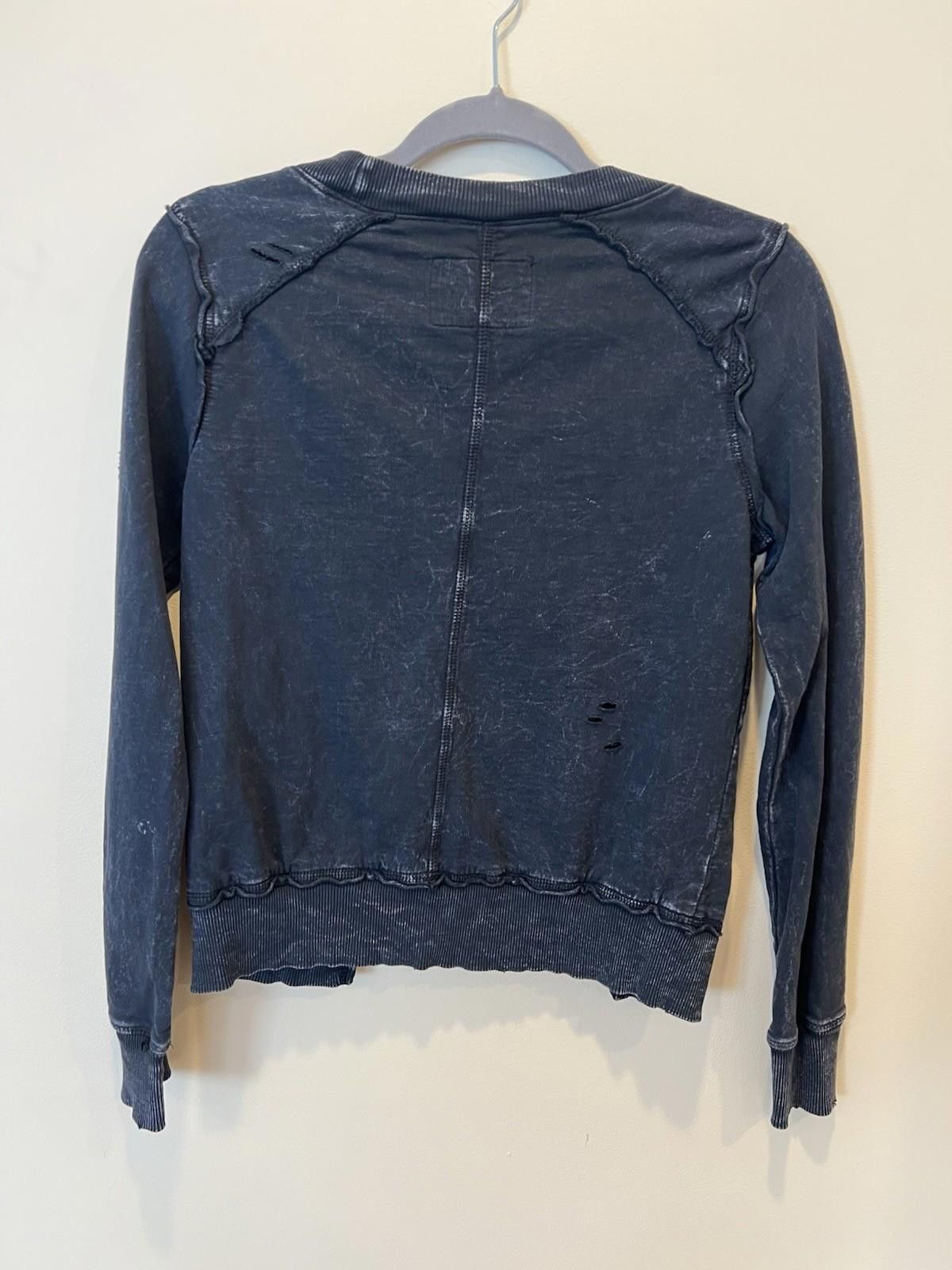 Affliction Affliction Standard Distressed Y2K Pullover Hoodie S Women Size S / US 4 / IT 40 - 2 Thumbnail