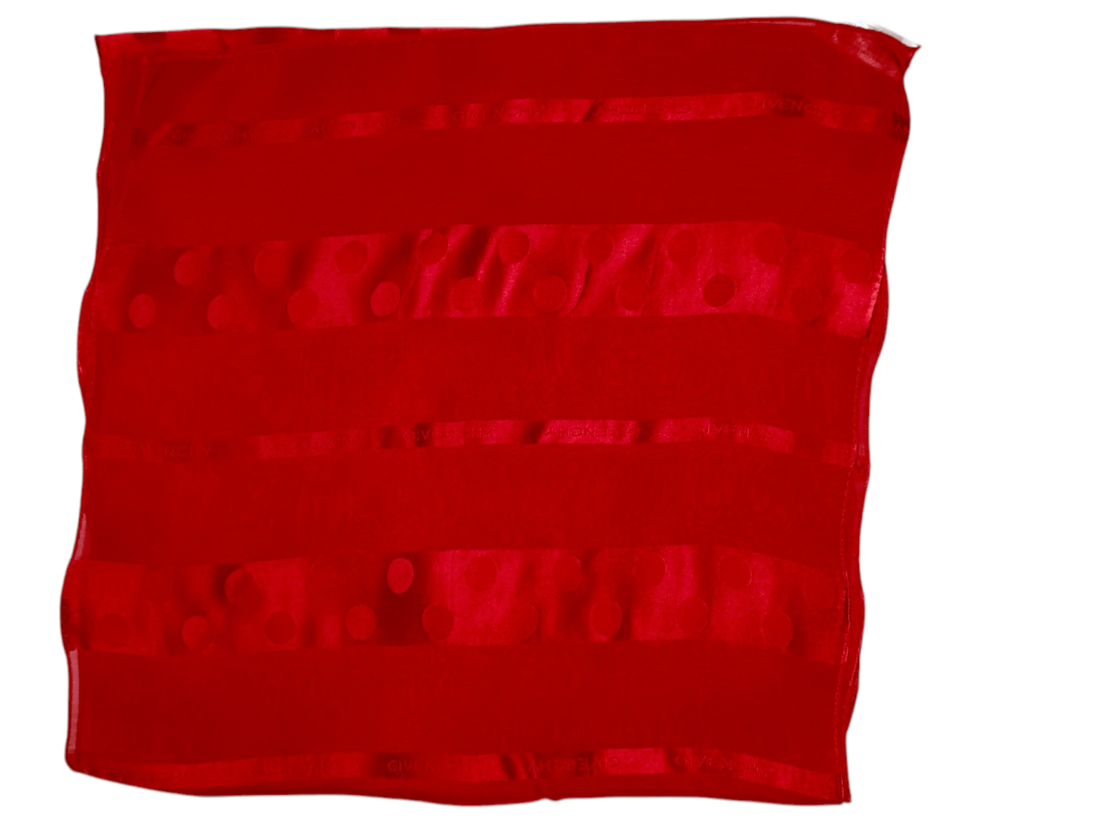Givenchy GIVENCHY PARIS France Vintage Rare Red Silk Scarf Shawl Size ONE SIZE - 4 Thumbnail