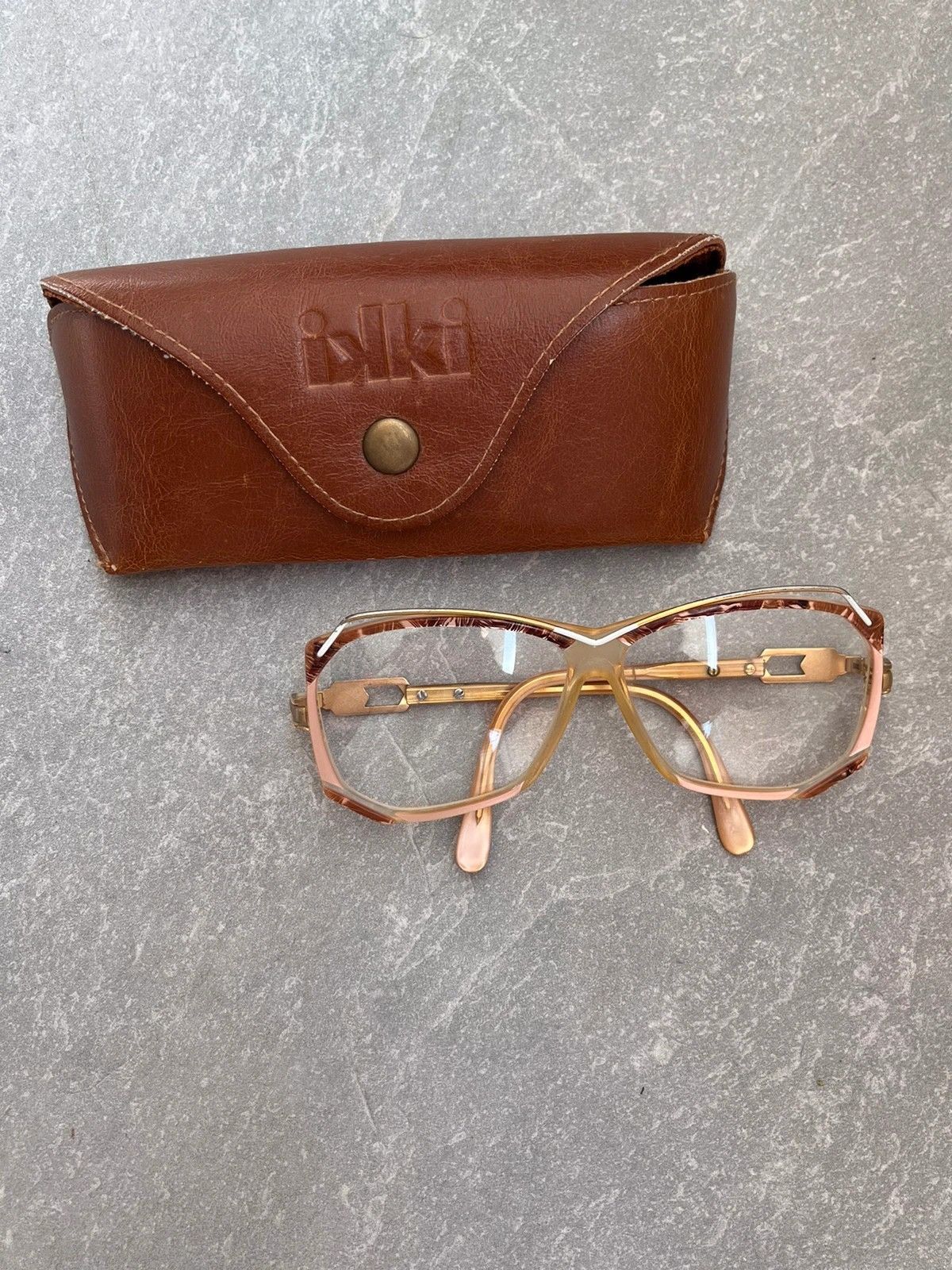 Cazal Cazal Vintage 1990s Eyeglass Glass Lens Gold Plastic Size ONE SIZE - 3 Thumbnail