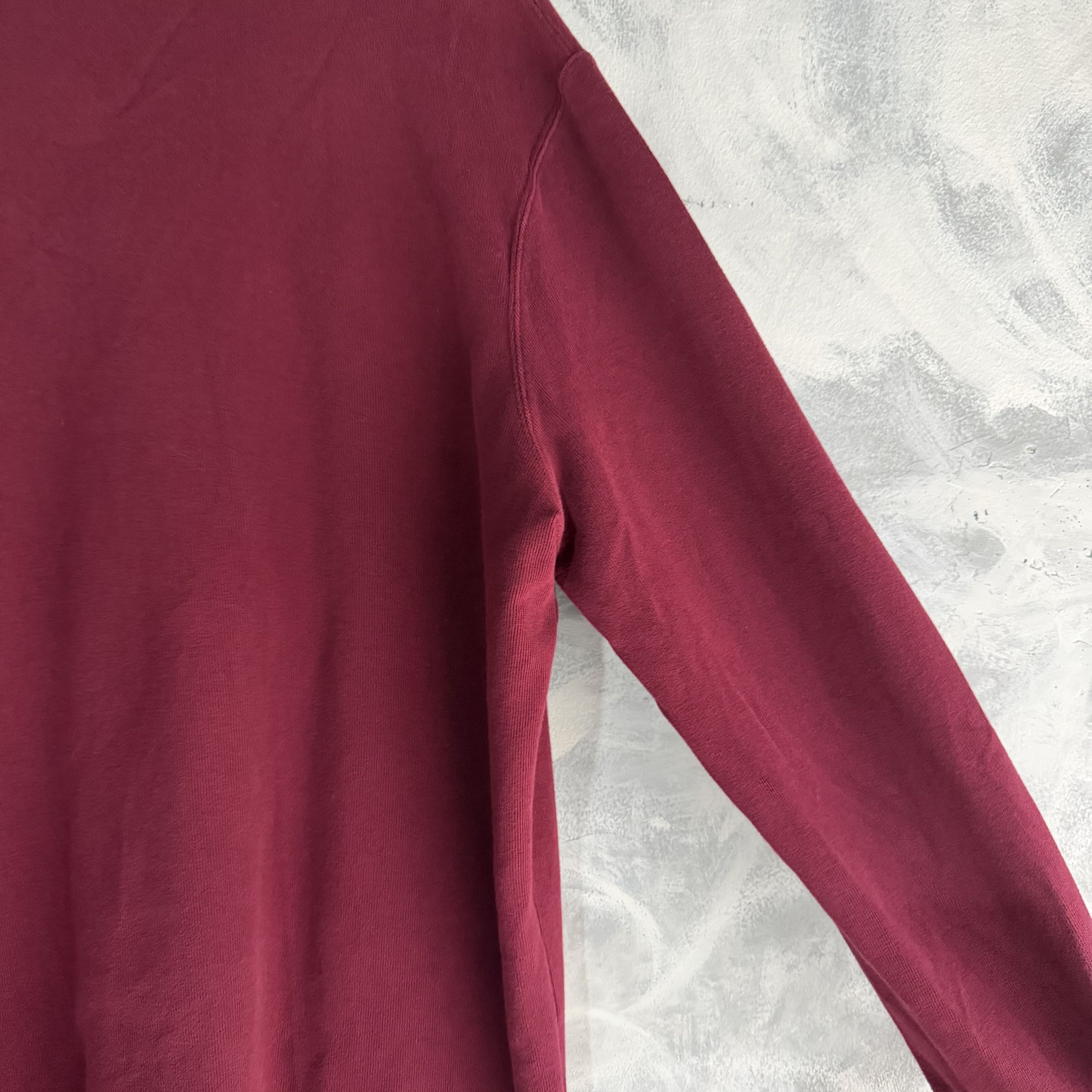 Polo Ralph Lauren Polo Ralph Lauren Sweater Mens XL Dark Red Burgundy 1/4 Zip Size US XL / EU 56 / 4 - 7 Thumbnail