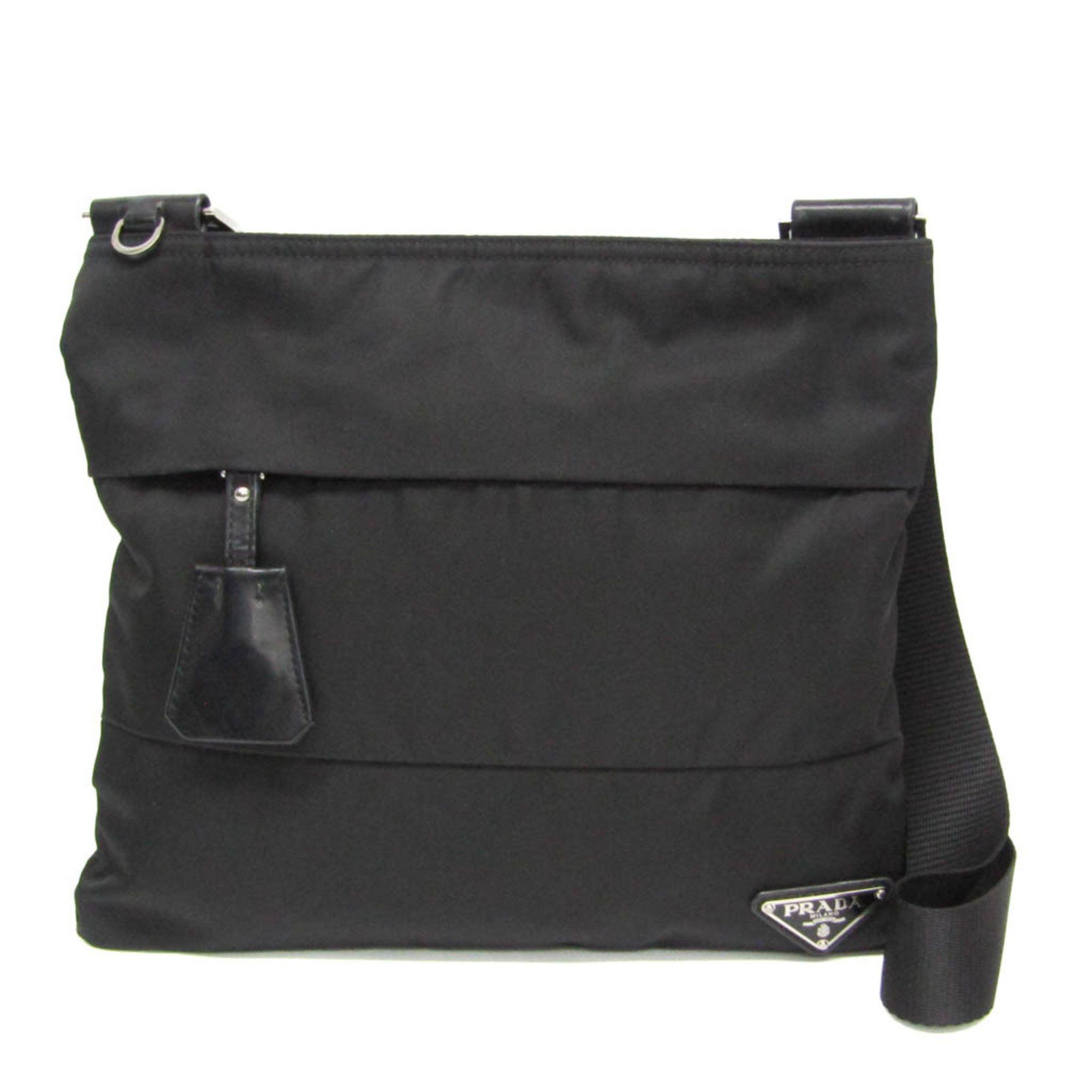Prada Prada TESSUTO BT0741 Women's Nylon Shoulder Bag Black Size ONE SIZE - 1 Thumbnail
