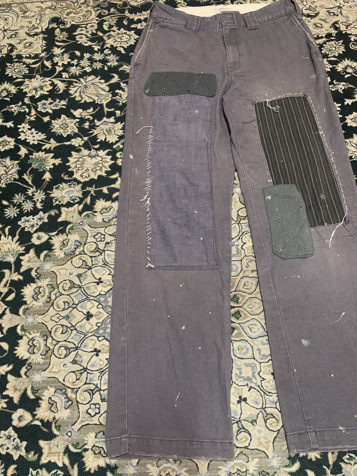 Dickies 90s OG DICKIES CUSTOM PATCHWORK AND SPLASH PAINT RARE Size US 31 - 4 Thumbnail
