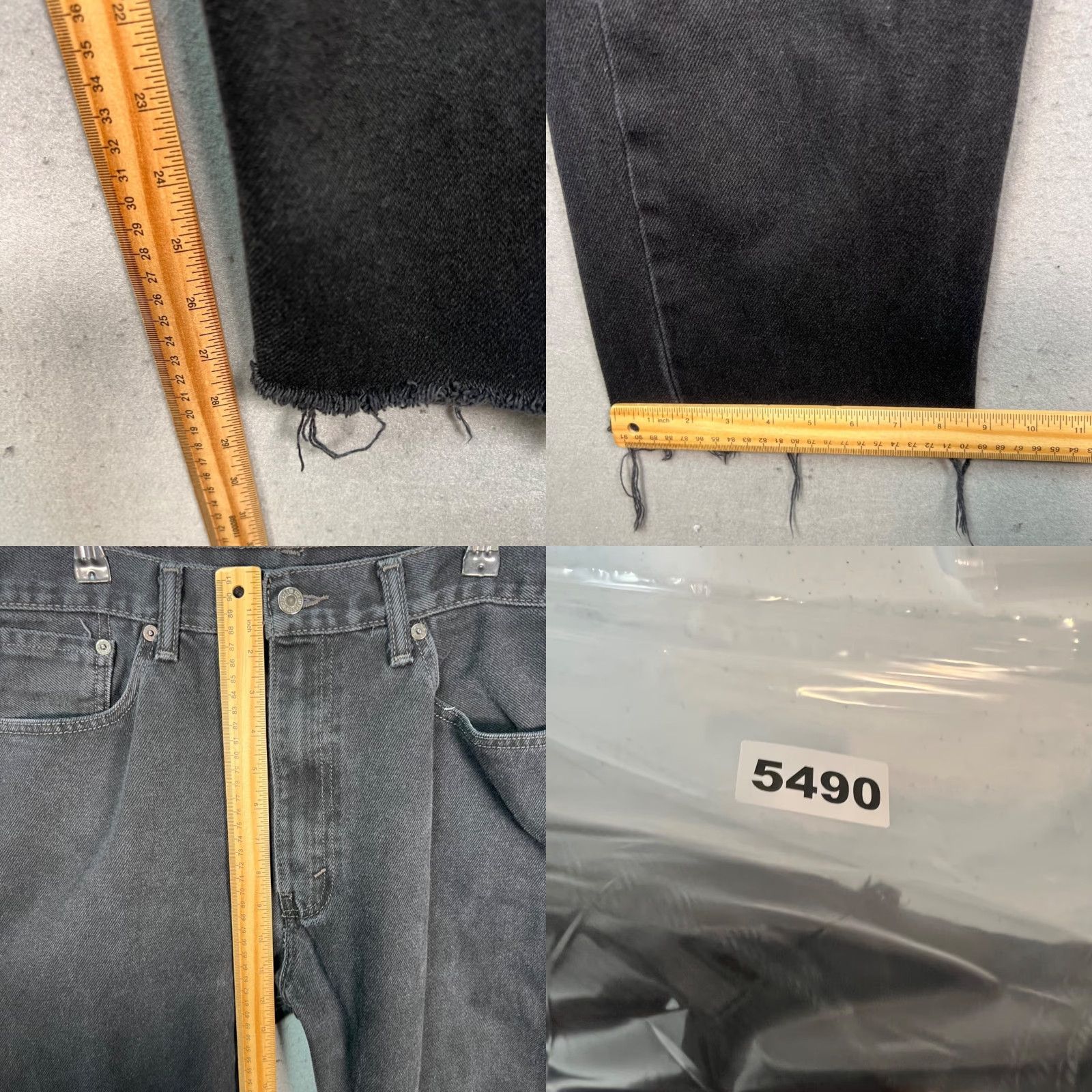 Levi's Levi's Black Mens Jeans 501 Series 5-Pocket Straight Denim Distressed 38x29 Regular Rise Mid Inseam 29 Adult Mens Black Denim Jeans Size US 38 / EU 54 - 8 Thumbnail