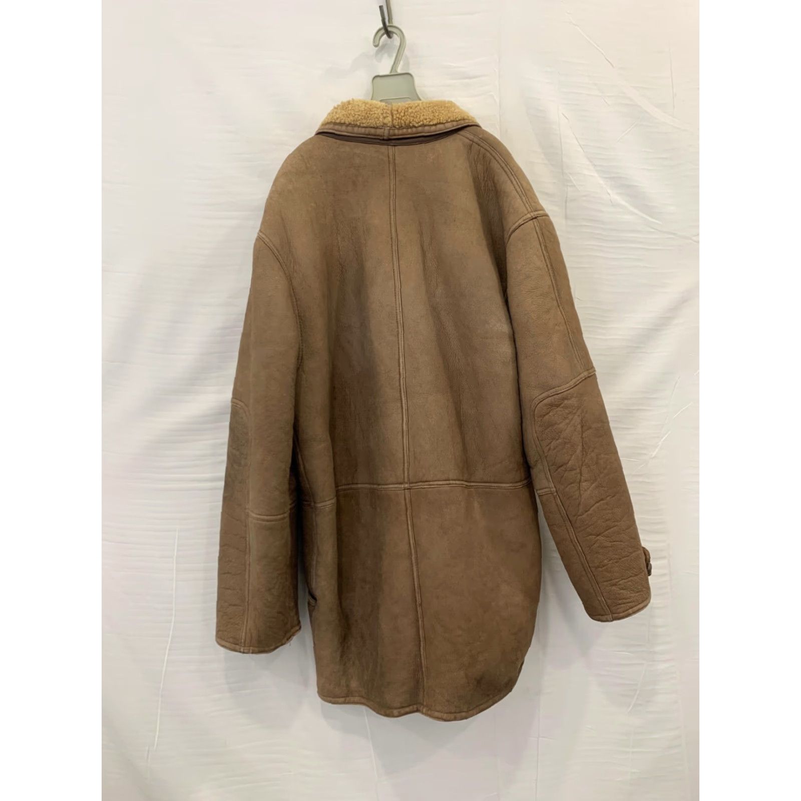 Vintage VINTAGE Starting Leather Coat Mens XL Brown Sherpa Lined Shearling / Sheepskin Coat Size US XL / EU 56 / 4 - 4 Thumbnail