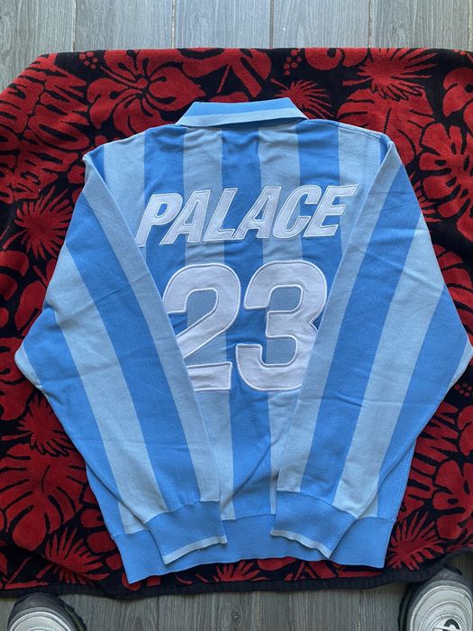 Palace Palace Vesuvio Knit Blue size Medium In Hand | Grailed