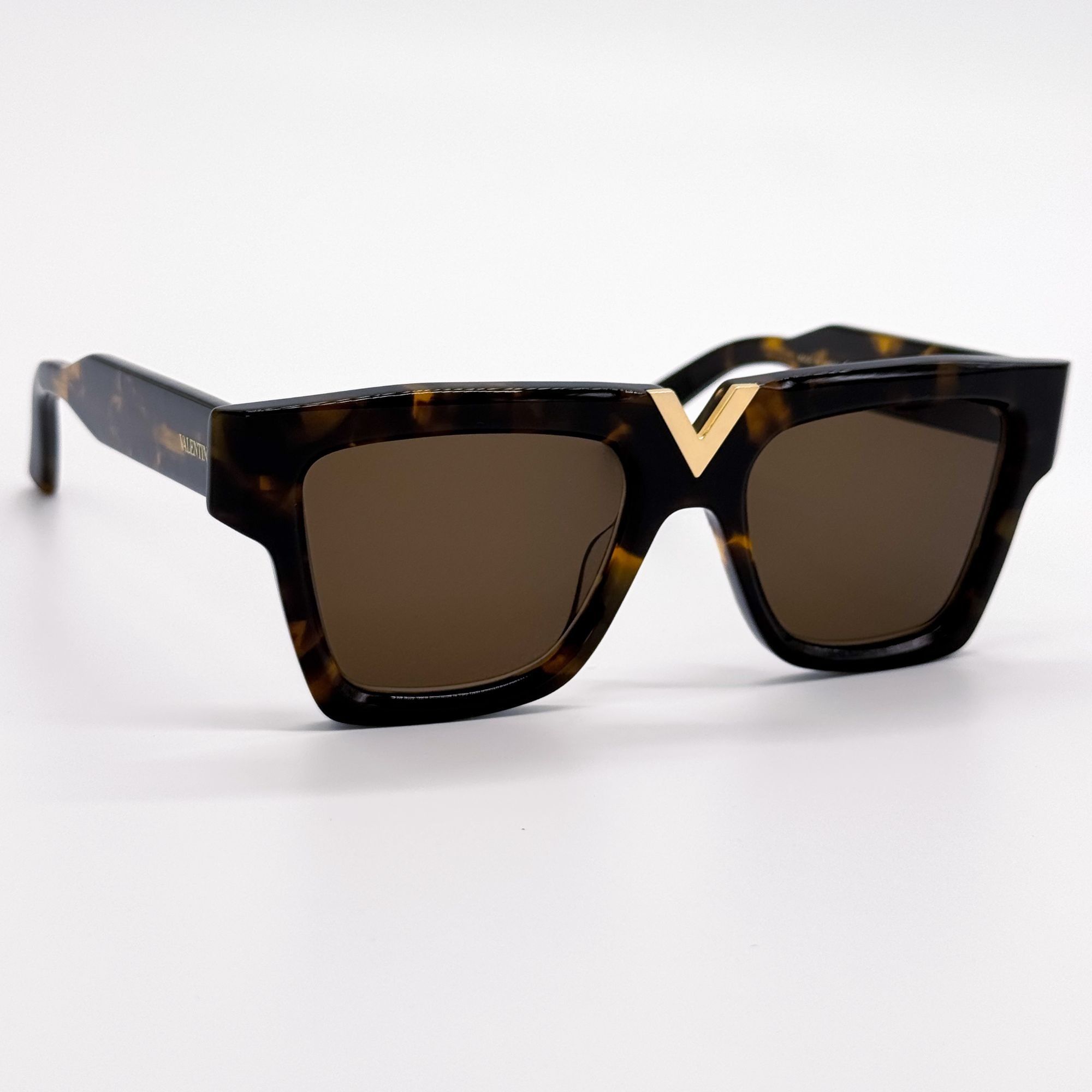 Valentino NEW VALENTINO SUNGLASSES WOMEN HAVANA V-GOLD-II VLS-162B EYE Size ONE SIZE - 3 Thumbnail